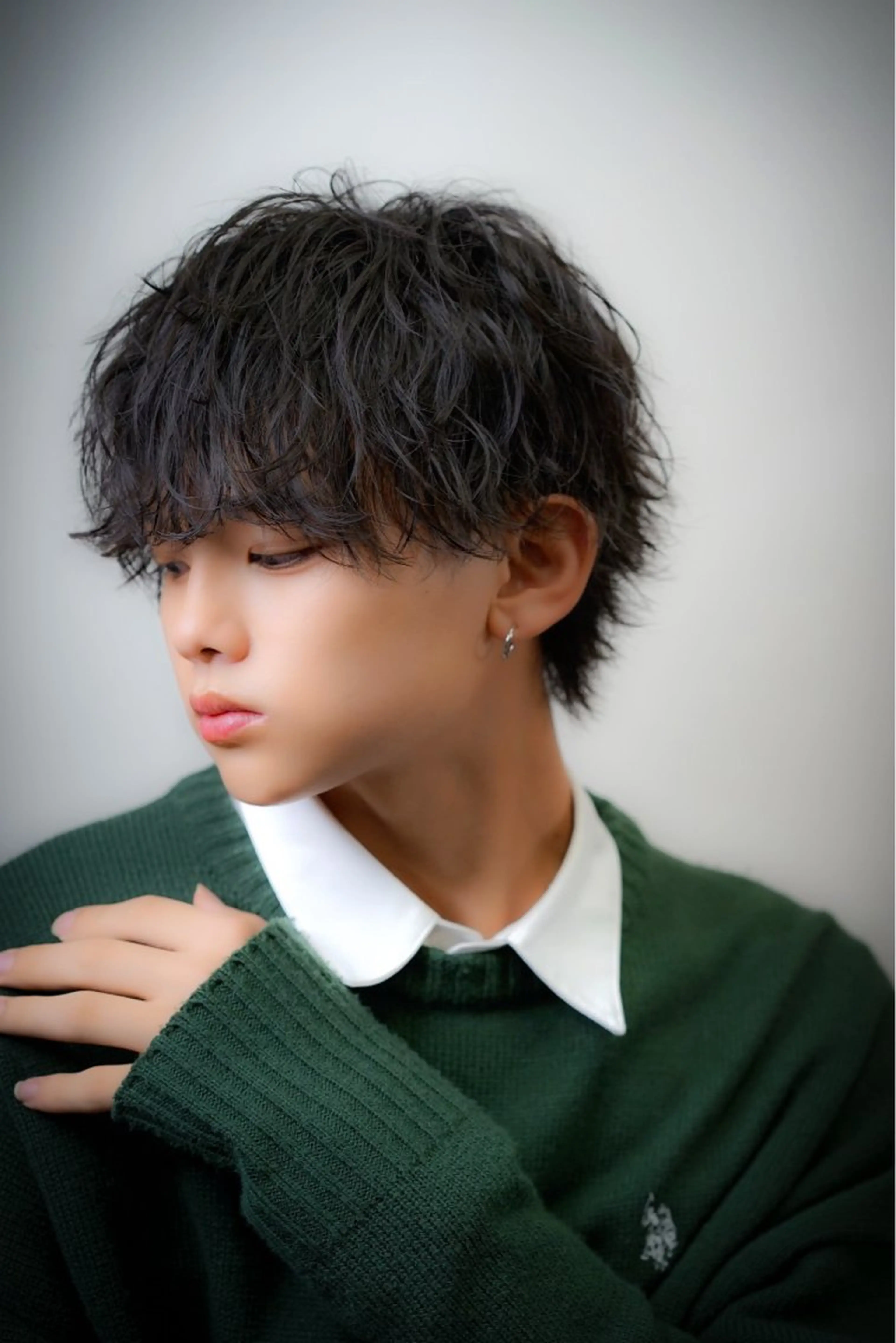 パーマ メンズ フェザーパーマ メンズパーマ カット パーマ 渋谷/メンズパーマ 大岡拓海のヘアスタイル