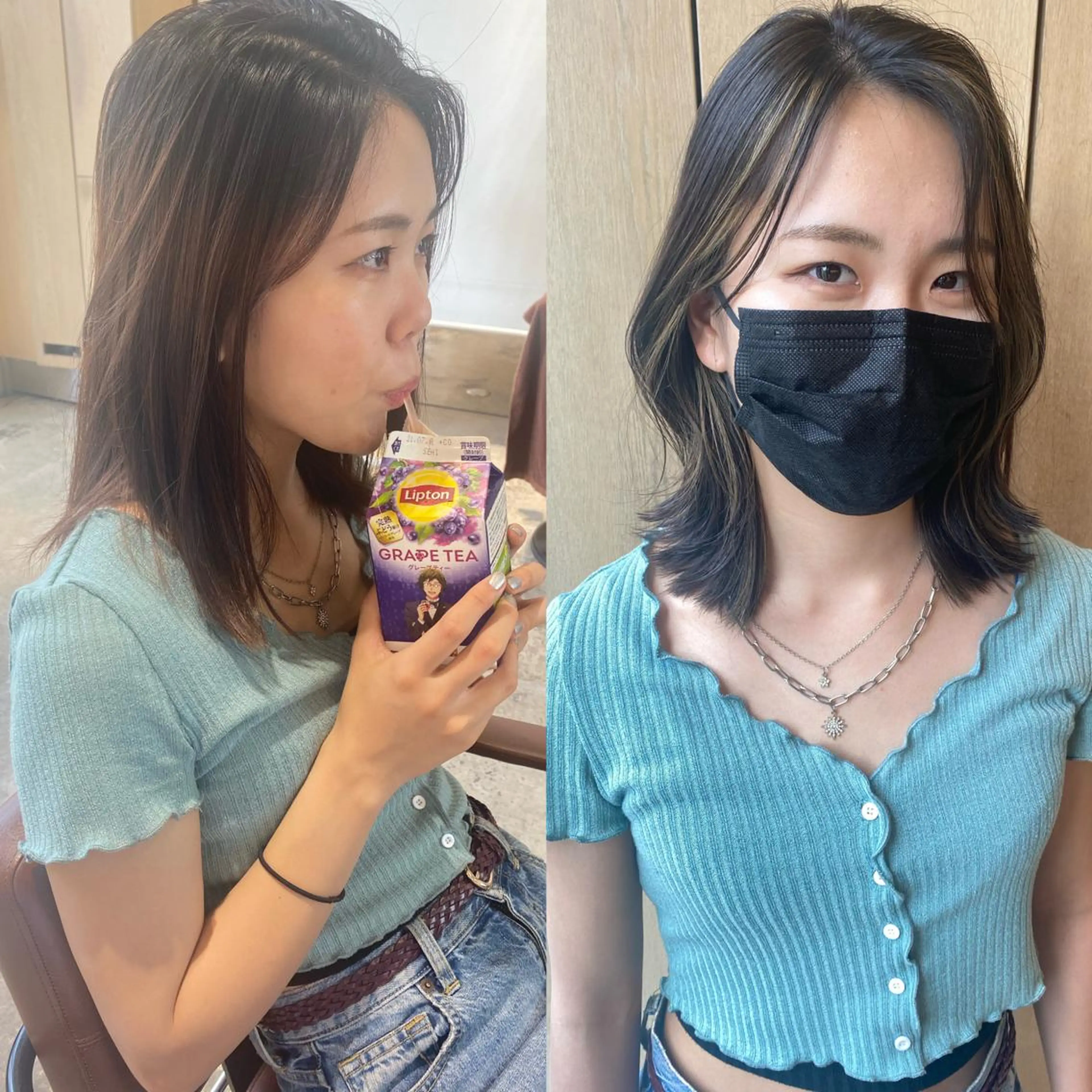 ミディアム カラー ミストバング  フェイスフレーミング ハイライトカラー ハイライト Je suis heureuse Tres所属・早朝セット☀️ レイヤー/Momoのヘアスタイル