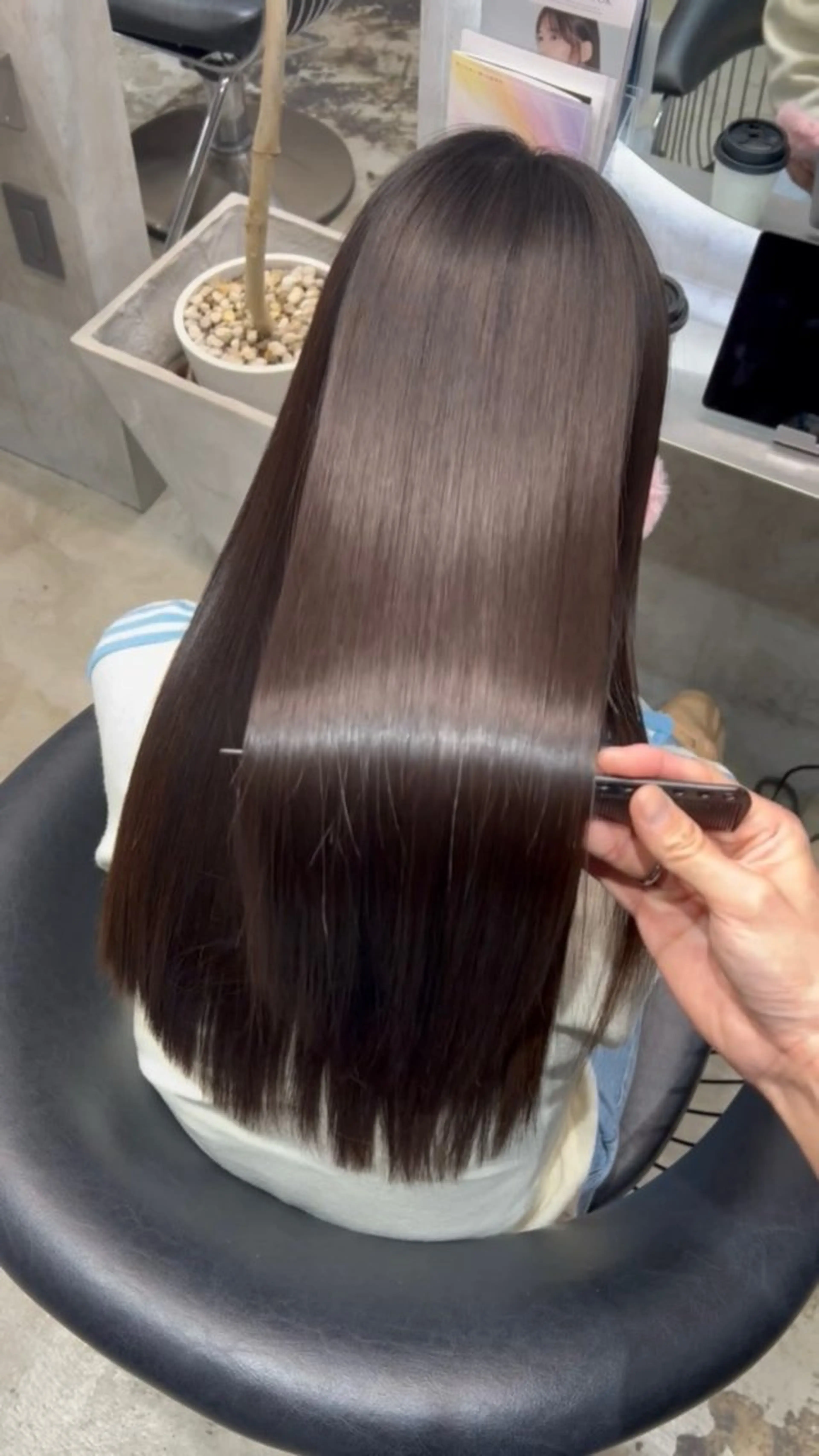 ロング カラー カット ヘアカラー トリートメント etora 渋谷所属・ワンホンヘア🇨🇳 髪質改善/itaruのヘアスタイル