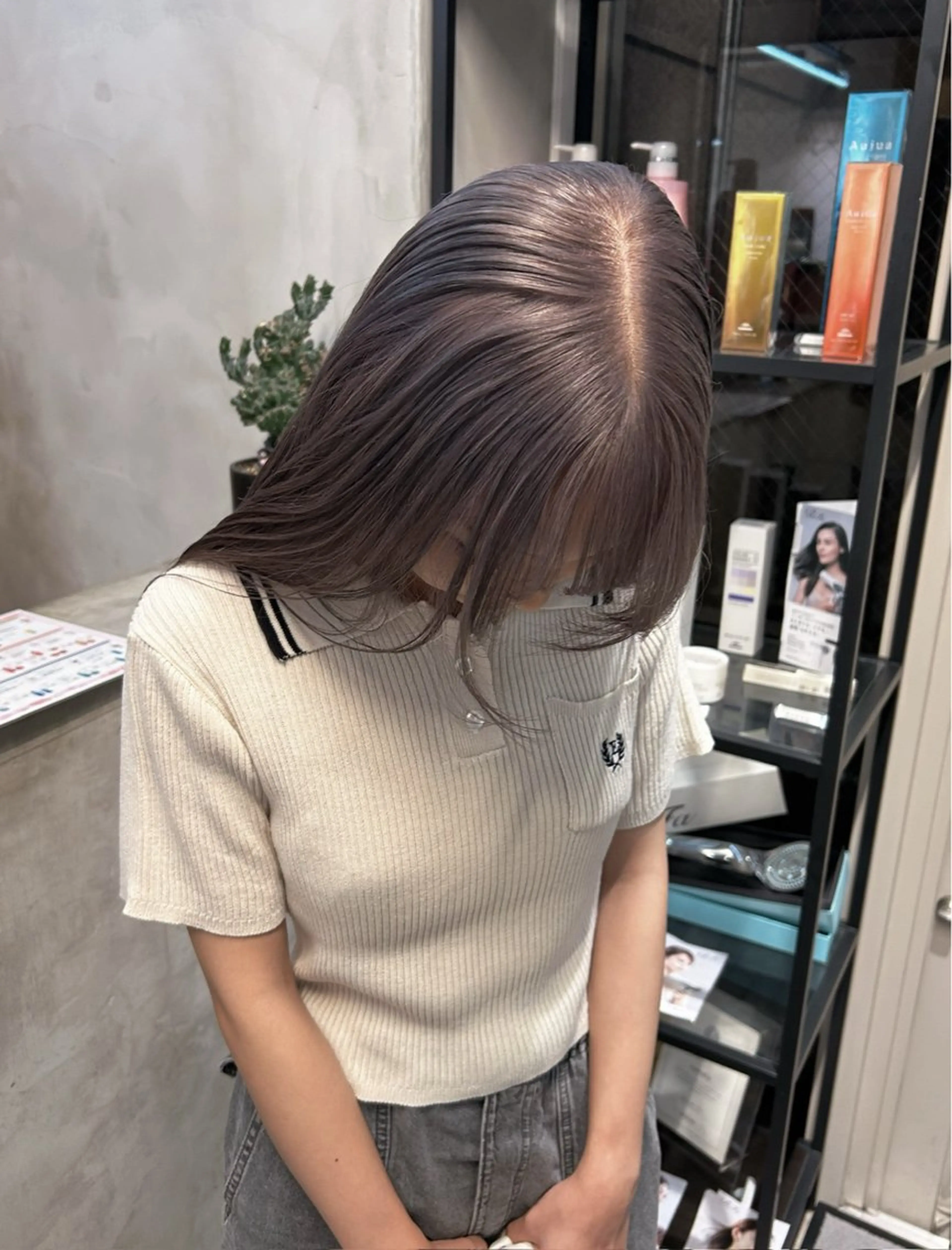 ロング カラー カット ヘアカラー トリートメント ハイトーン&暗髪🔥 表参道二刀流マエダのヘアスタイル