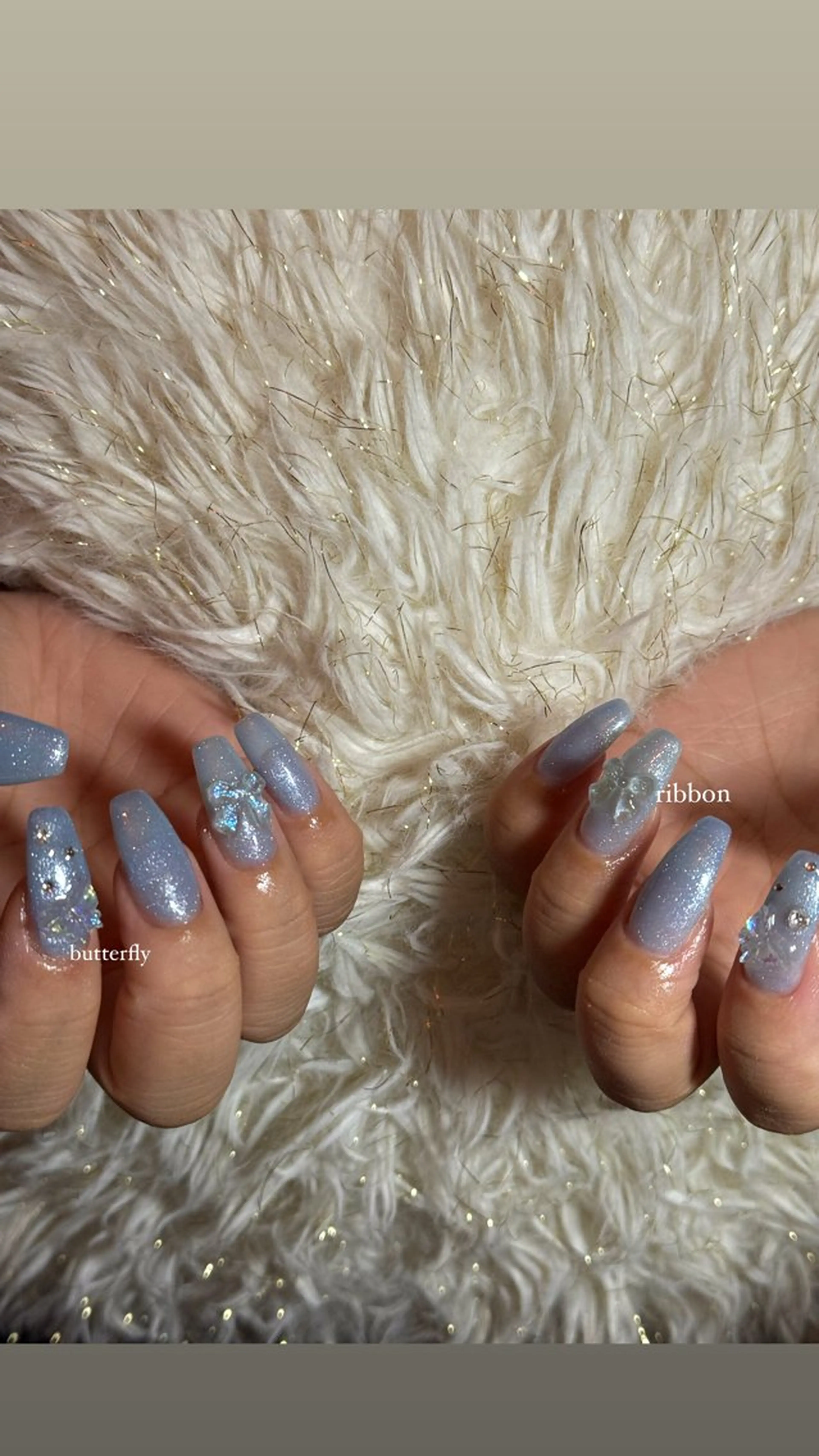 ネイル 水色 be.me yuunaのネイルデザイン