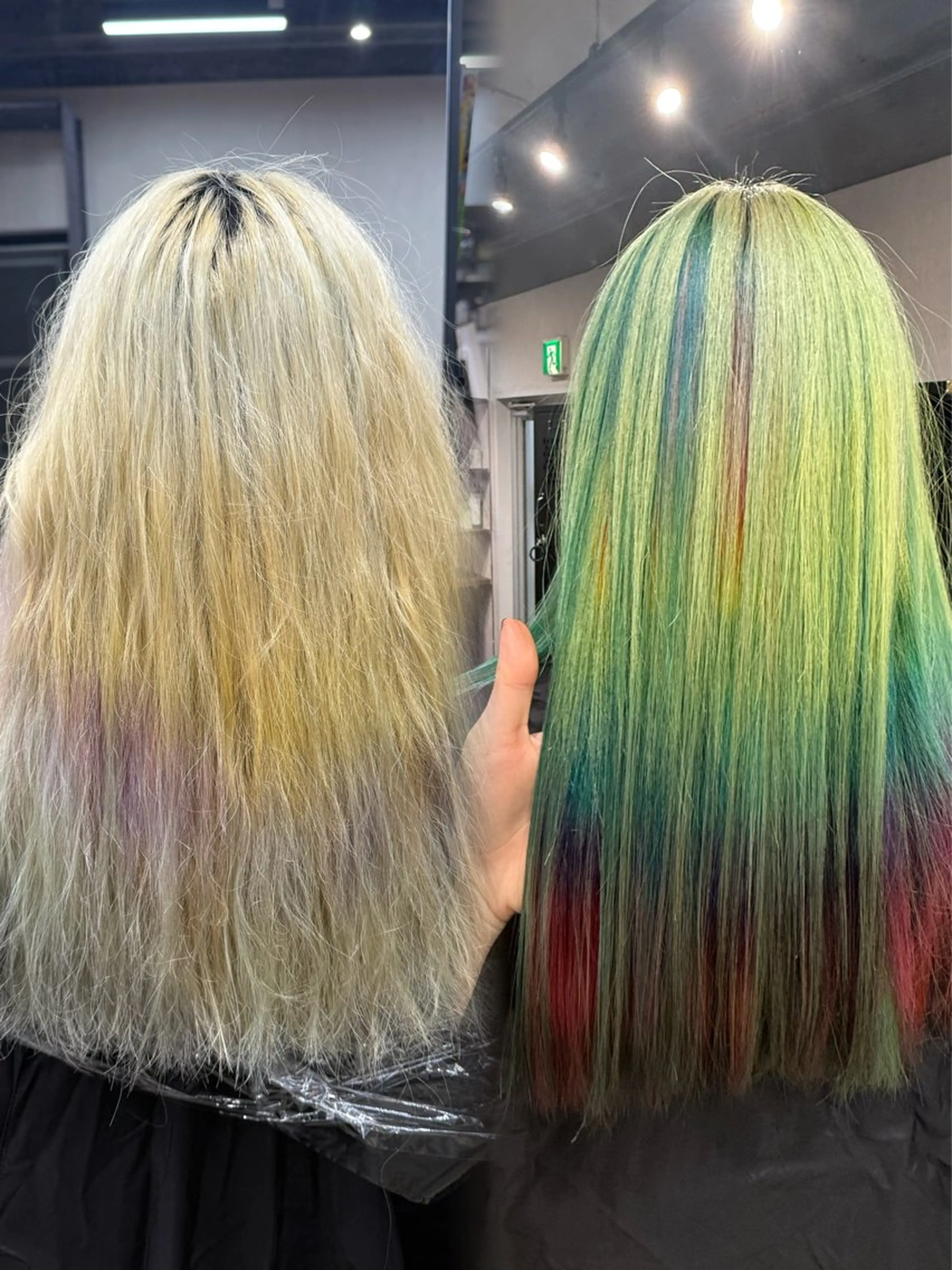 トリートメント ルシ🌈/ハイトーン デザインカラー/町田のヘアスタイル