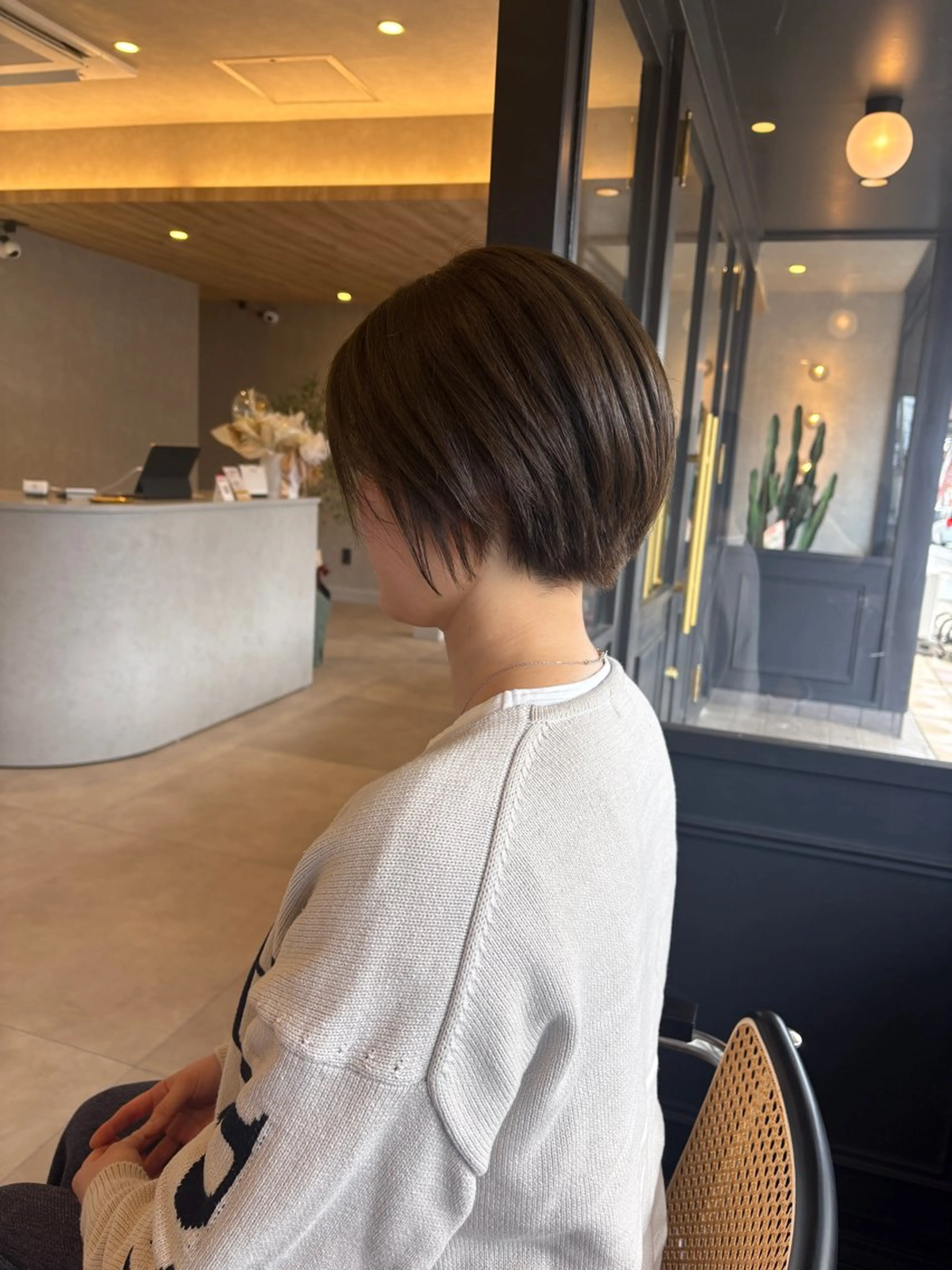 ショート ハンサムショート ショートヘア カット ヘアカラー トリートメント ✨NEW OPEN/ 美髪矯正/山田千里✨のヘアスタイル