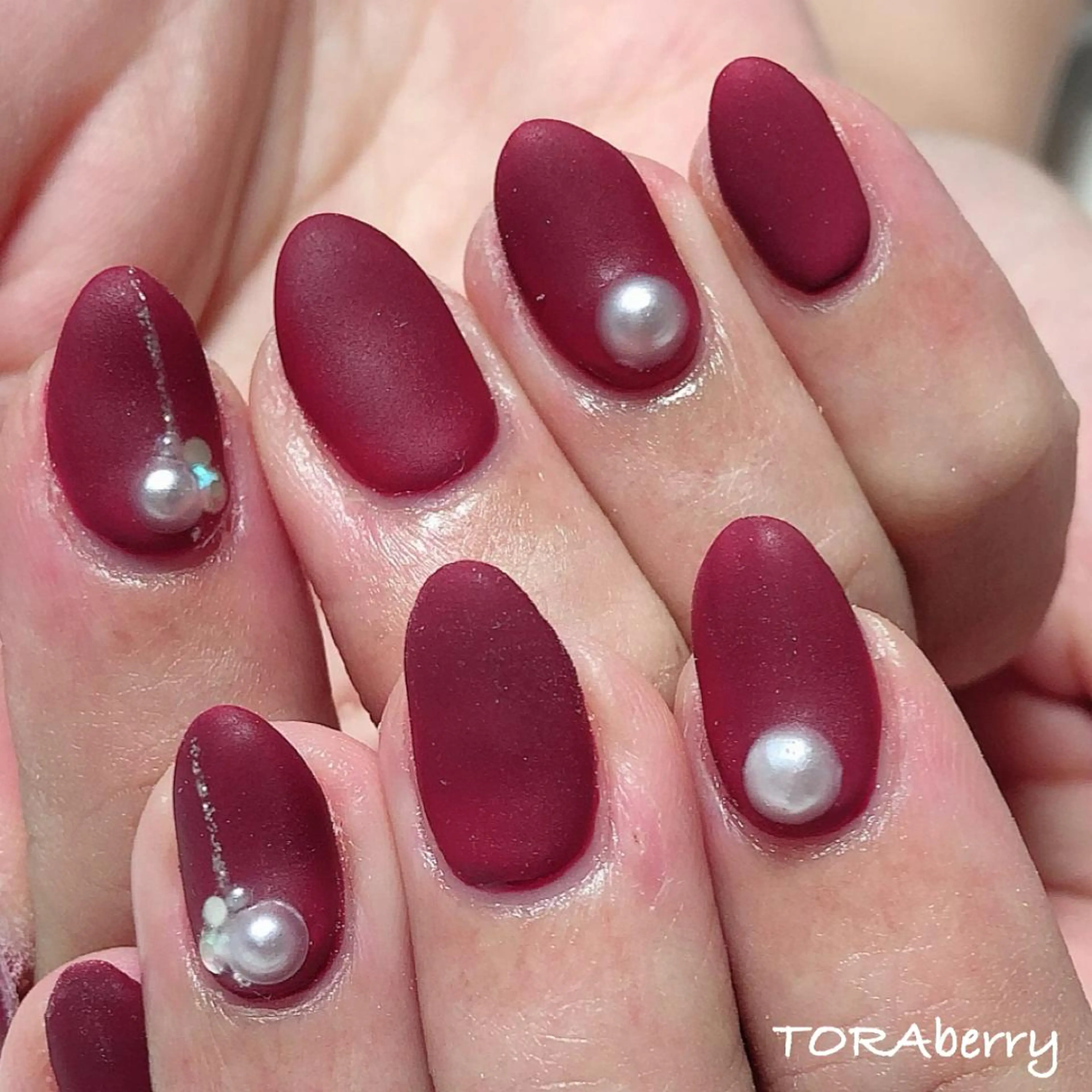 ネイル マットネイル ハンドネイル ネイリスト なつみのネイルデザイン