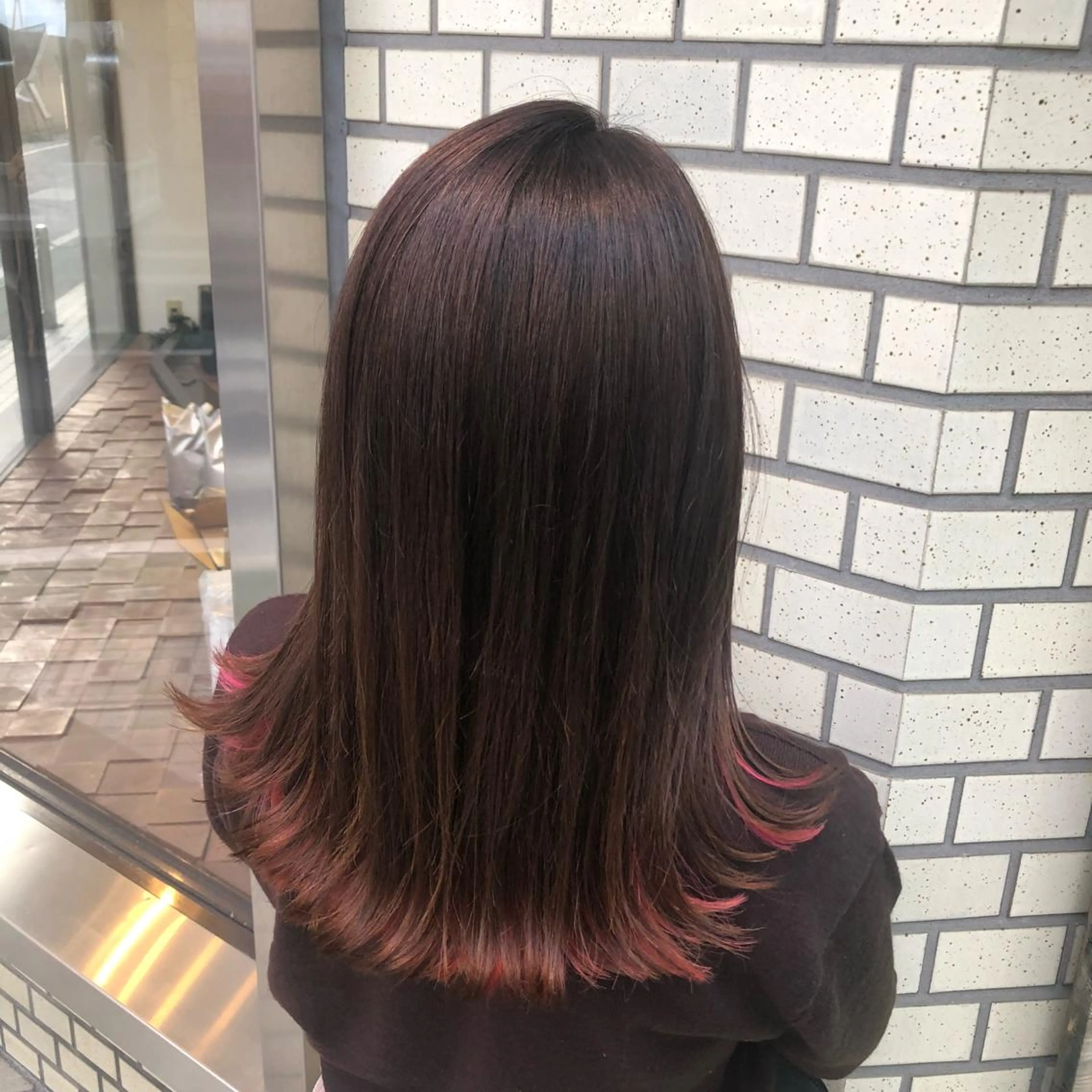 セミロング カラー 韓国風スタイル 🍓MIZUKI🍓のヘアスタイル