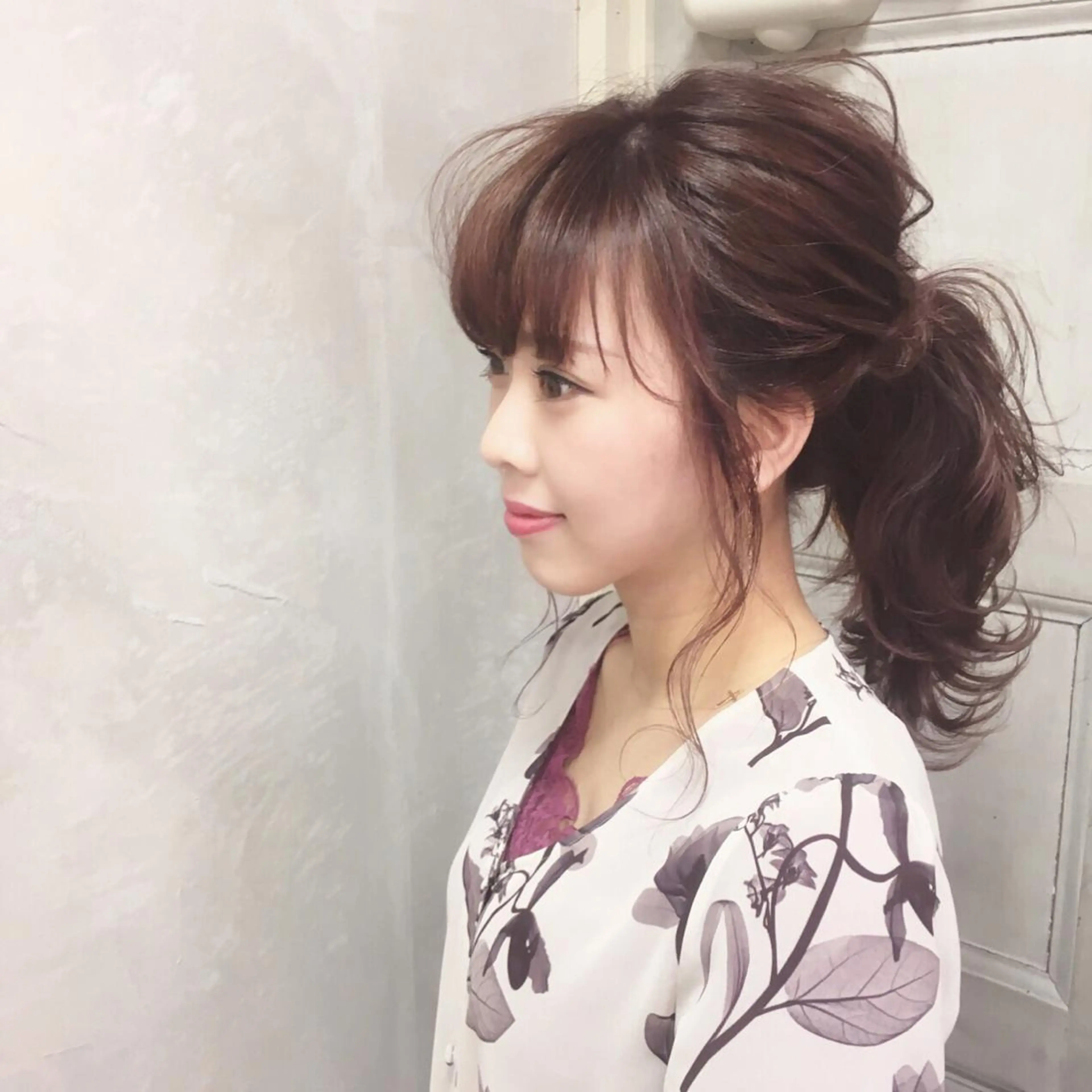 セミロング カラー ヘアアレンジ autre所属・大久保 ひでなりのヘアスタイル