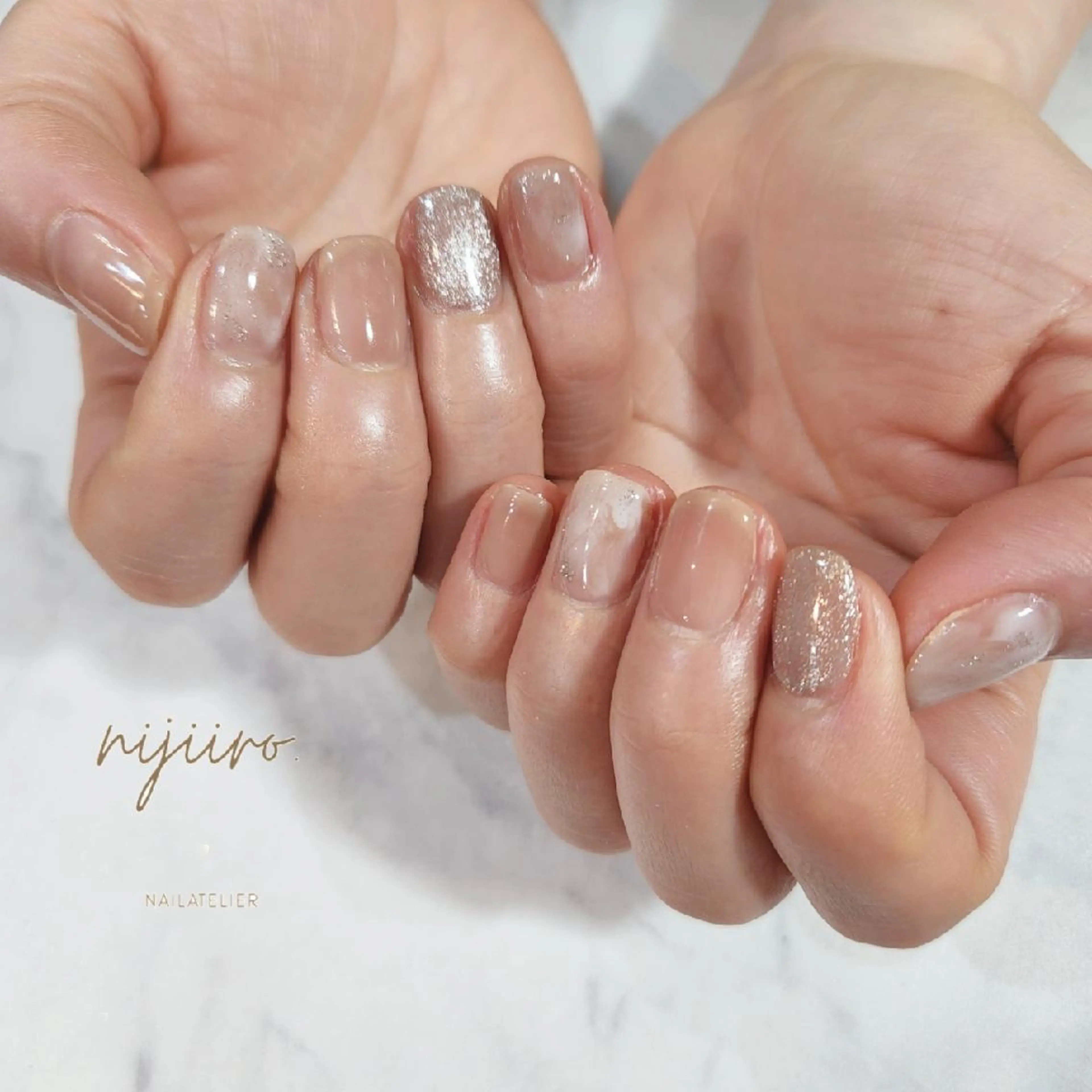 ネイル ハンドネイル nailatelier nijiiro.所属・nijiiro🌈 サトウのネイルデザイン