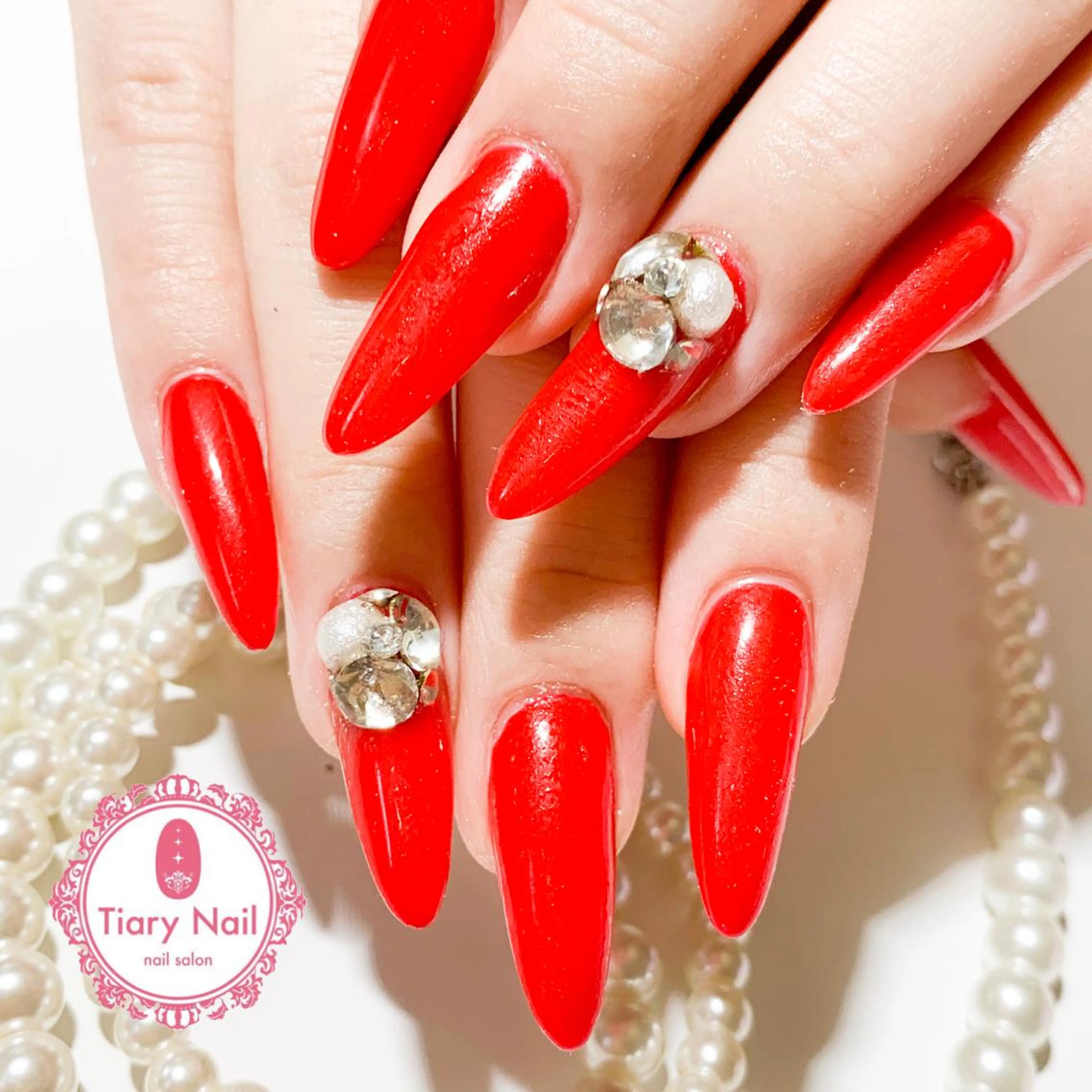 ネイル 💗🪽Tiary Nail🪽💗のネイルデザイン