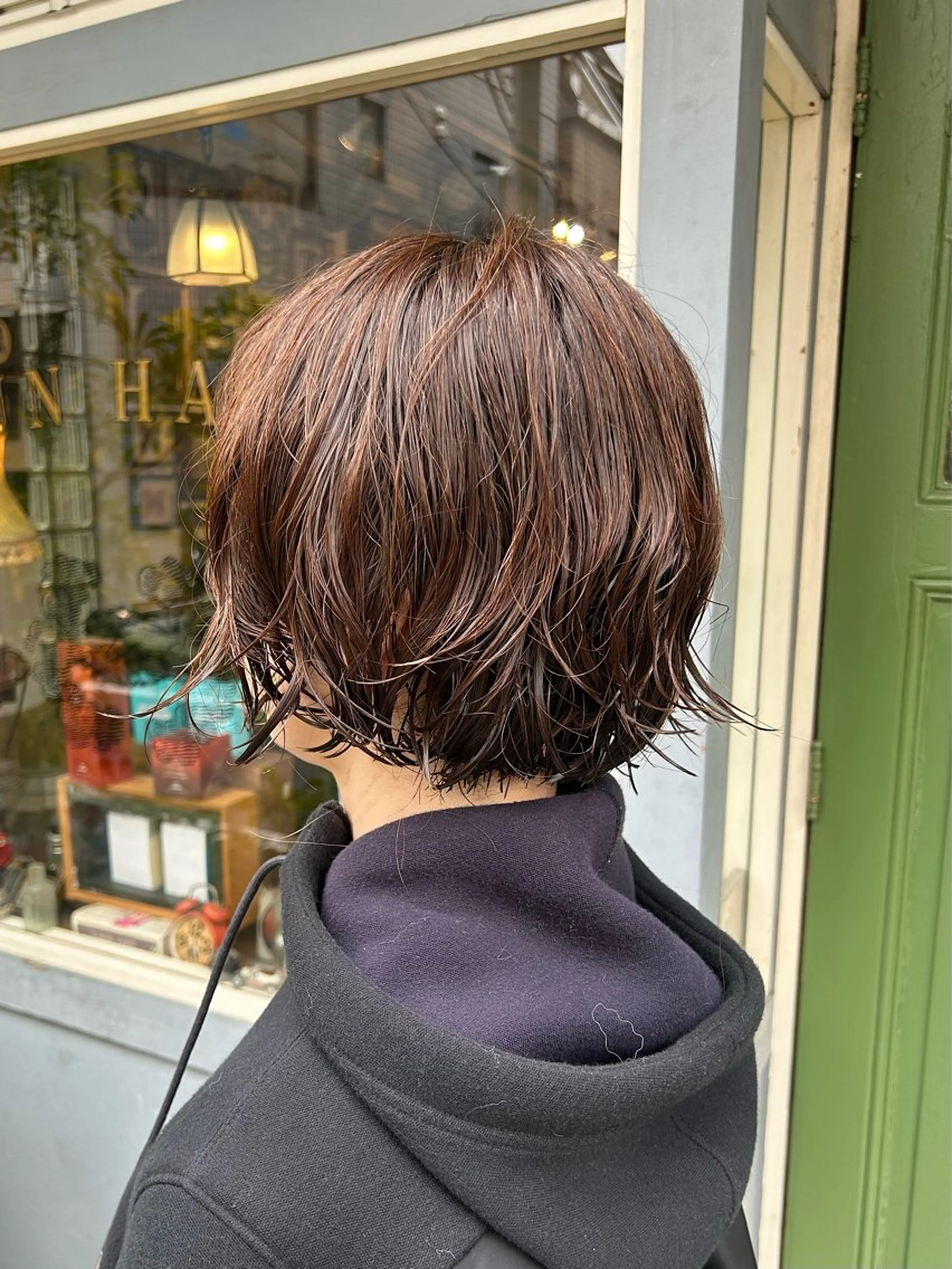 ショート パーマ くせ毛 カット パーマ トリートメント 清水千優/パーマ/透 明感カラー/メンズのヘアスタイル