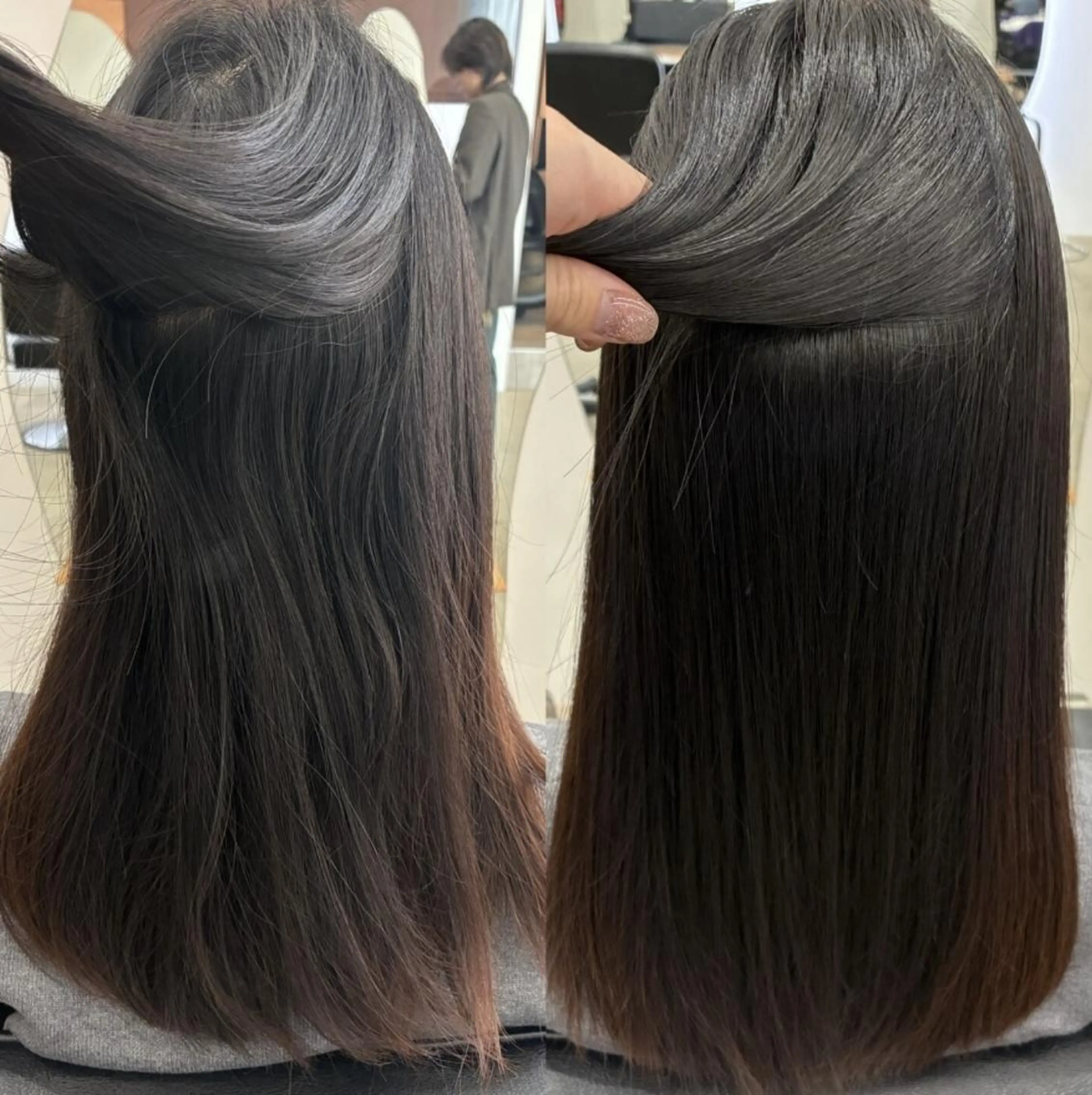 ロング パーマ 縮毛矯正 縮毛矯正 縮毛矯正リピート90 %超/髪質改善/井口のヘアスタイル