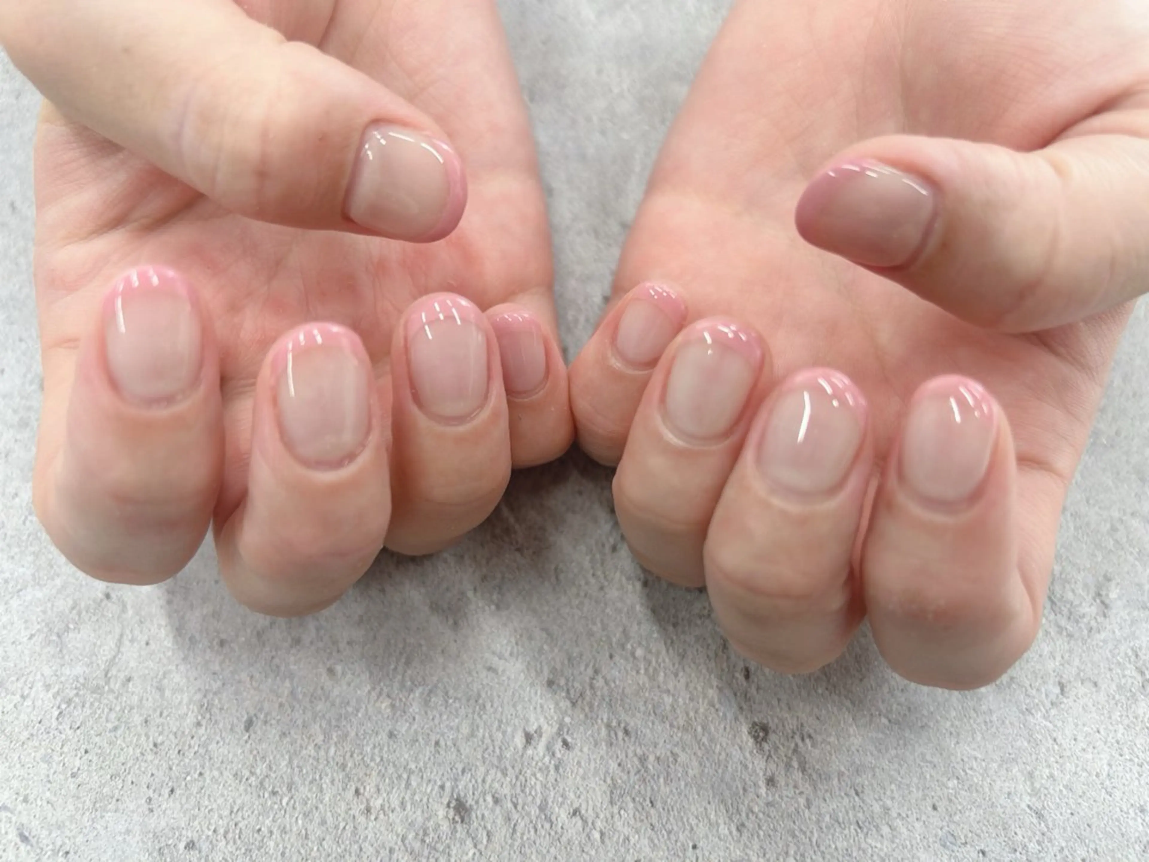 ネイル フレンチネイル ピンク ハンドネイル Nail Salon agré所属・agré ネイルサロン　アグレのネイルデザイン