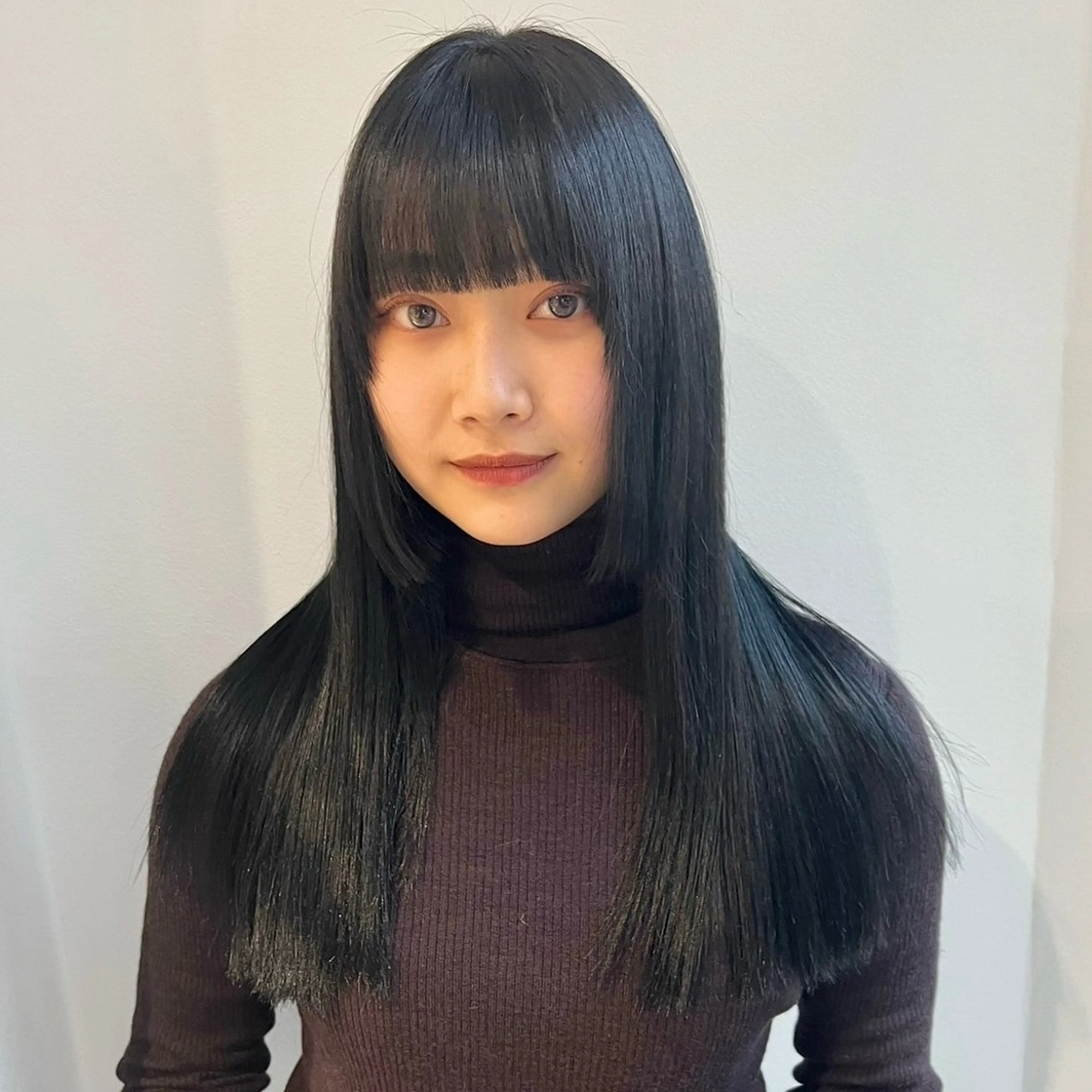 ロング カット 縮毛矯正 AI TOKYO　S所属・mizuki 【韓国レイヤー】のヘアスタイル