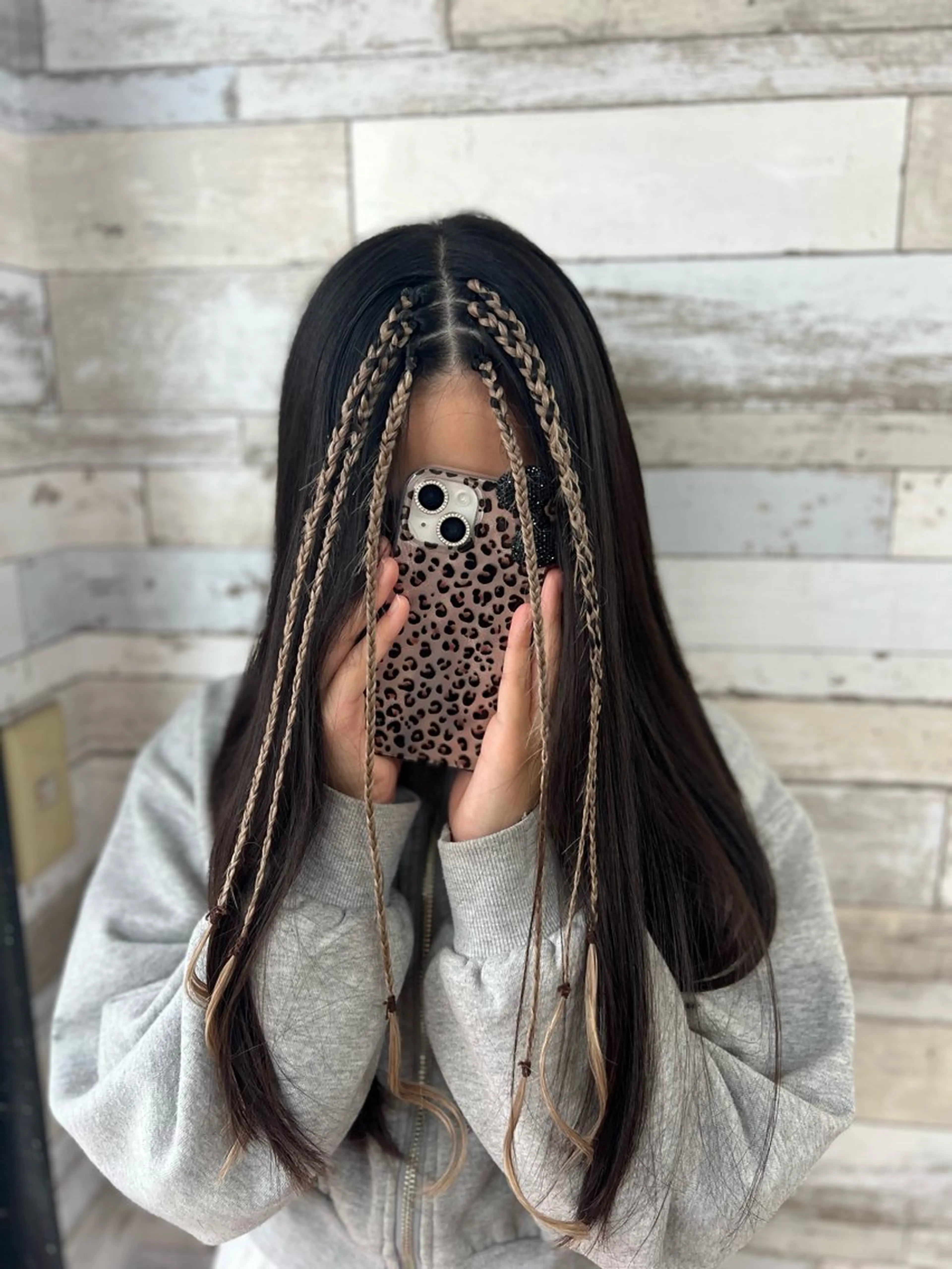 ロング エクステ B-W ⭐️REIKOのヘアスタイル