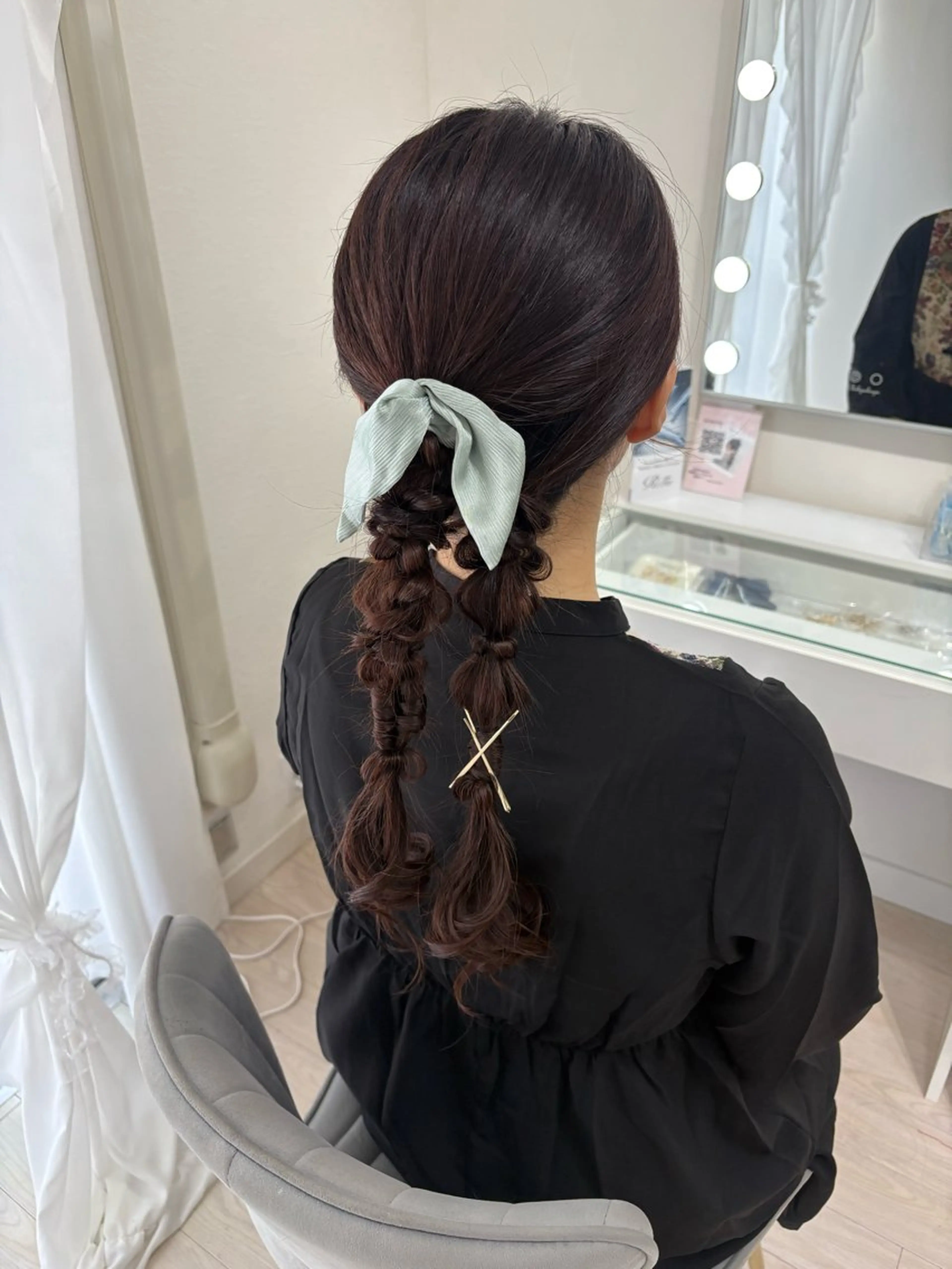 ロング ヘアアレンジ ヘアセット ヘアセットサロン /上坪愛美のヘアスタイル