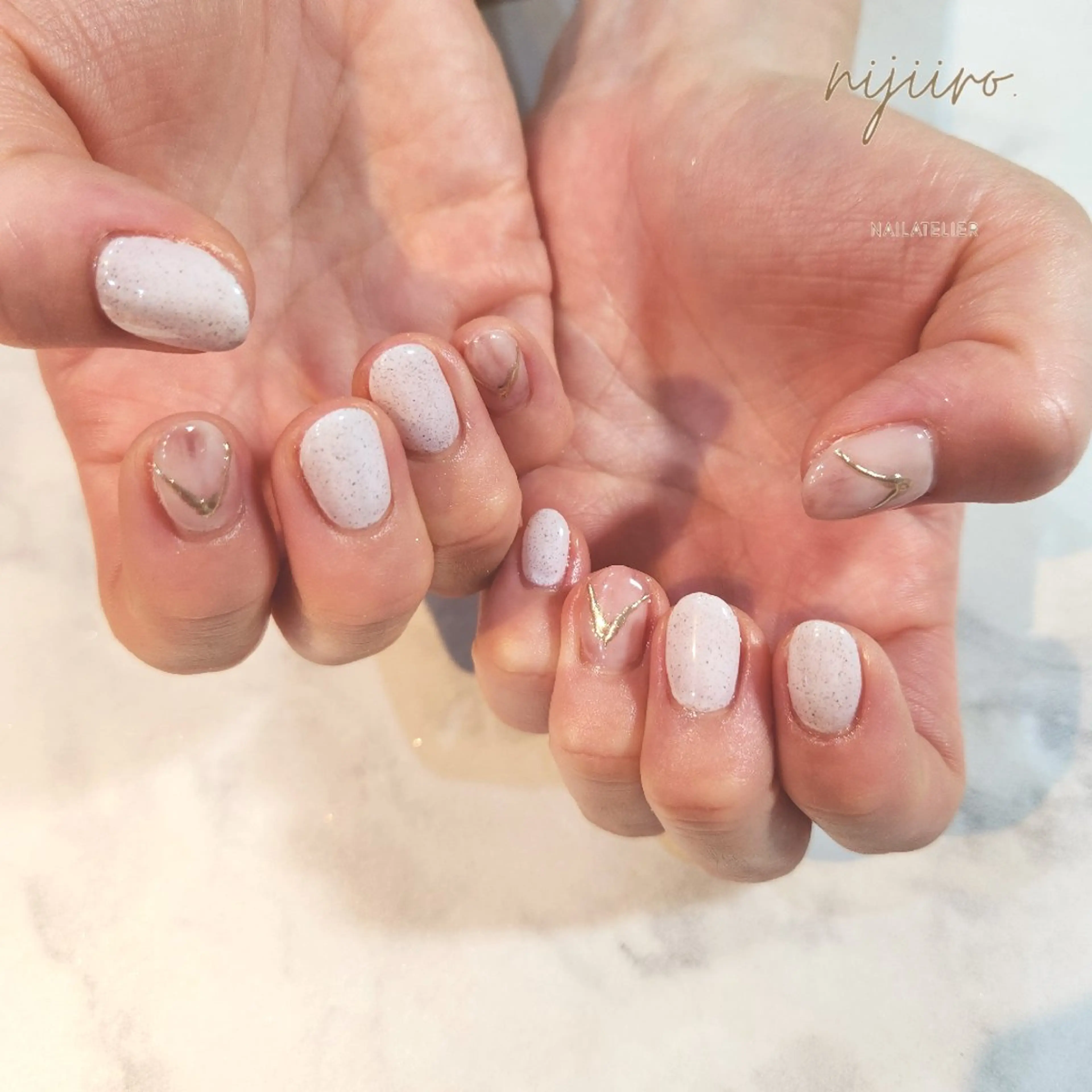 ネイル ハンドネイル nailatelier nijiiro.所属・nijiiro🌈 サトウのネイルデザイン