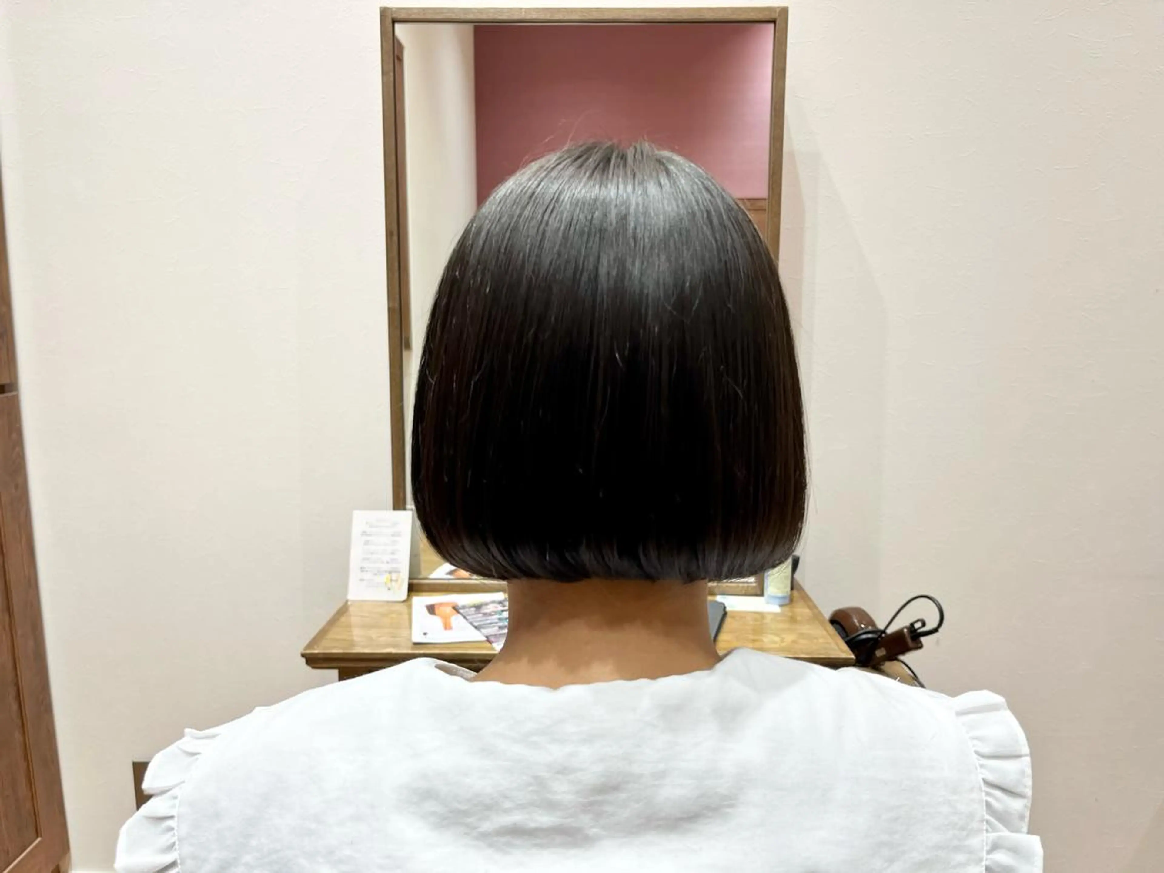 ミディアム ワンレンボブ ボブ 🎀ツヤ暖色カラー 🎀大塚ナオミのヘアスタイル