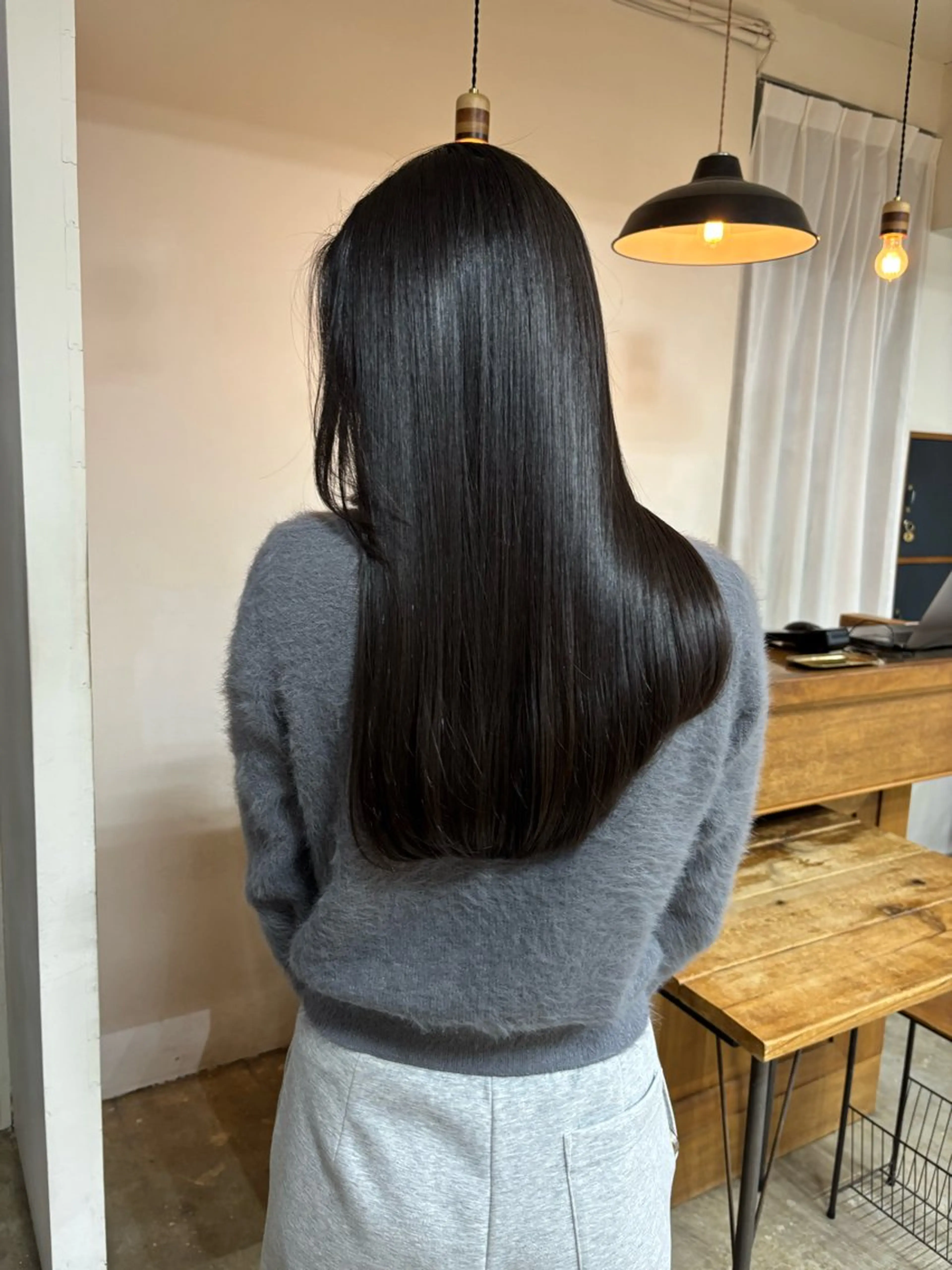 ロング カラー カット ヘアカラー トリートメント ボブ&透明感カラー ♡TOMOEのヘアスタイル