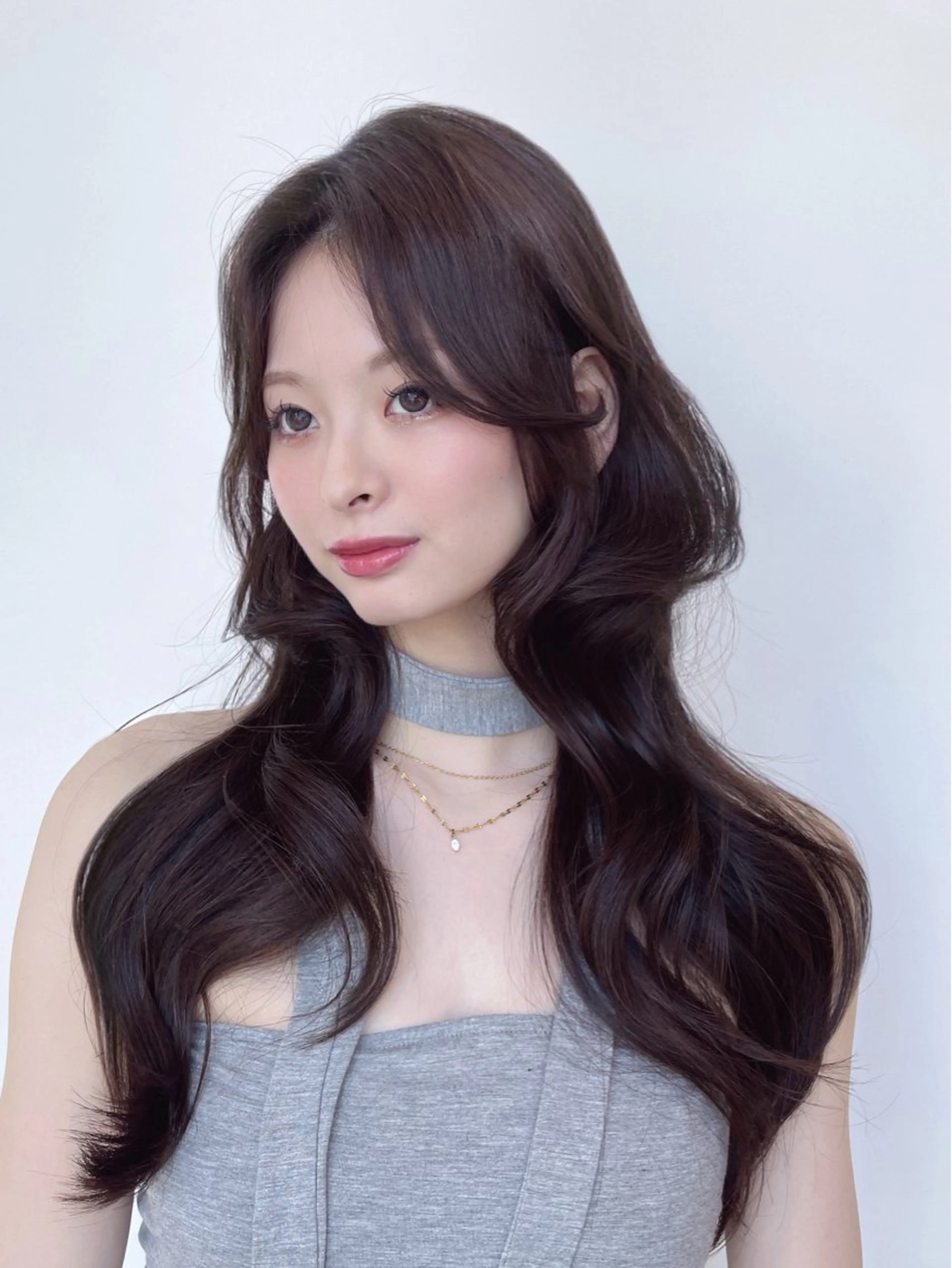 セミロング カット ヘアカラー トリートメント 顔周り/透明感カラー /韓国ヘア/TAKUのヘアスタイル