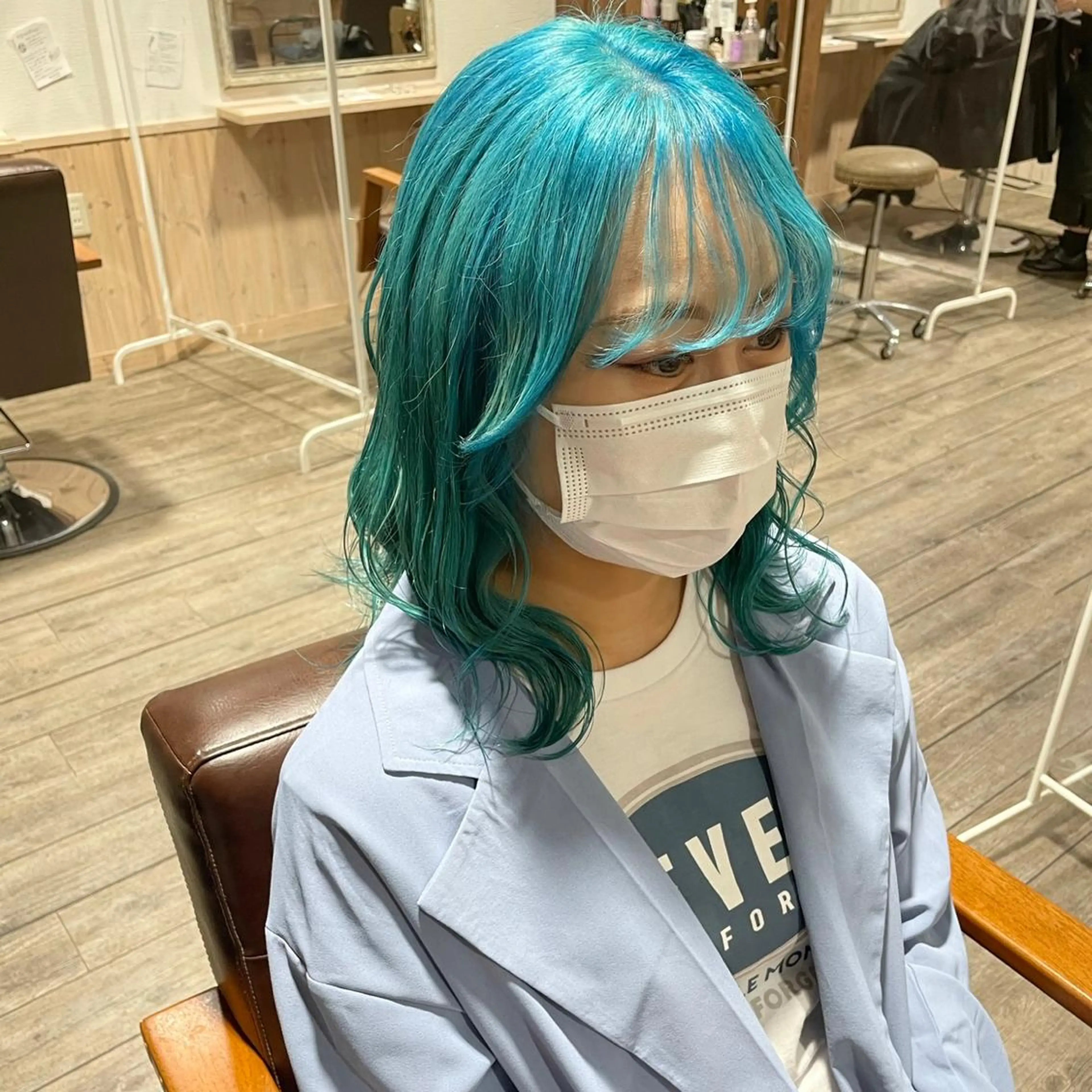 セミロング ヘアカラー soyon心斎橋所属・♡透明感/艶カラー/ M a I ♡のヘアスタイル