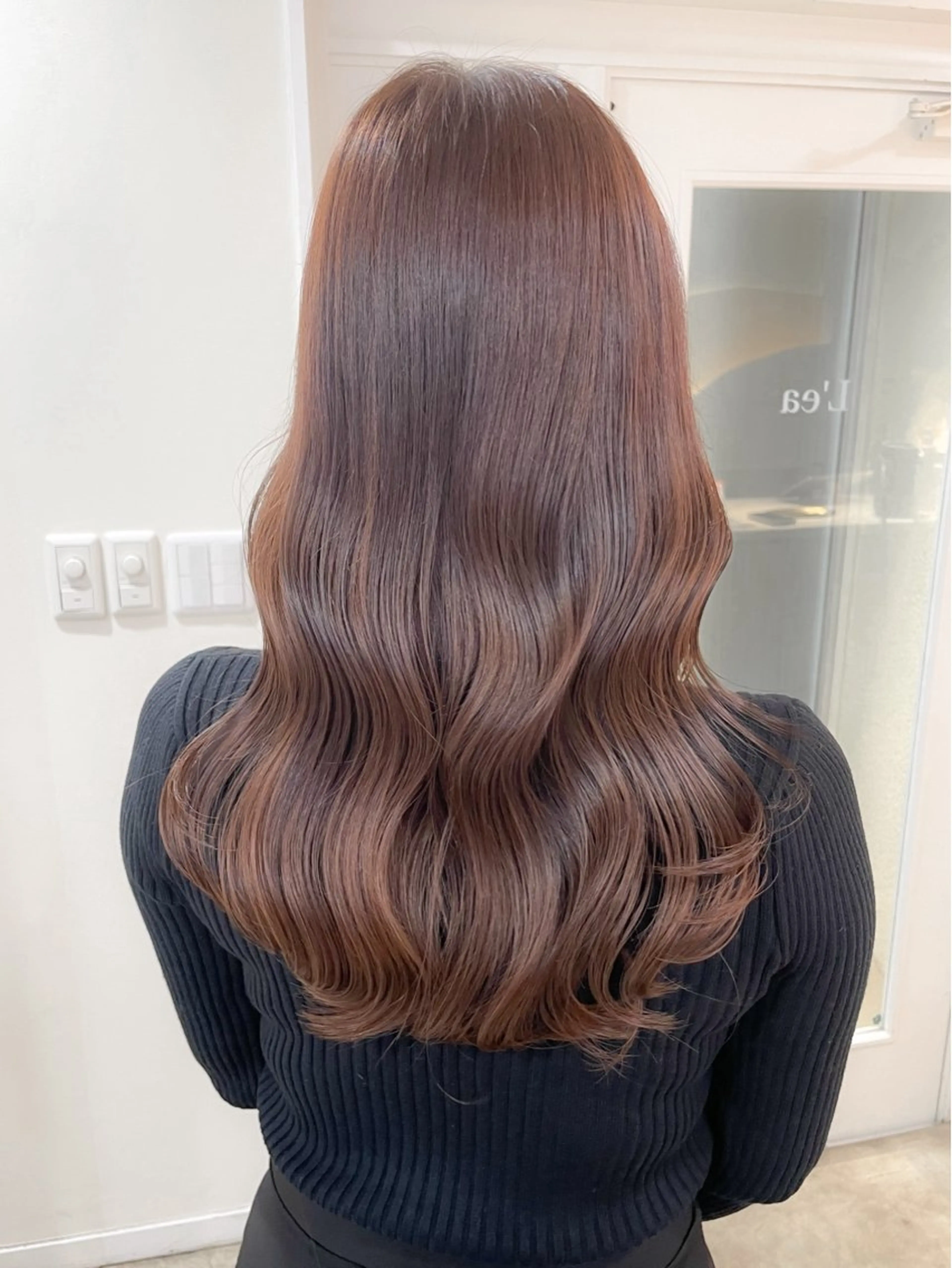 セミロング カラー ブリーチ無し透明感 カラー🎀rencaのヘアスタイル