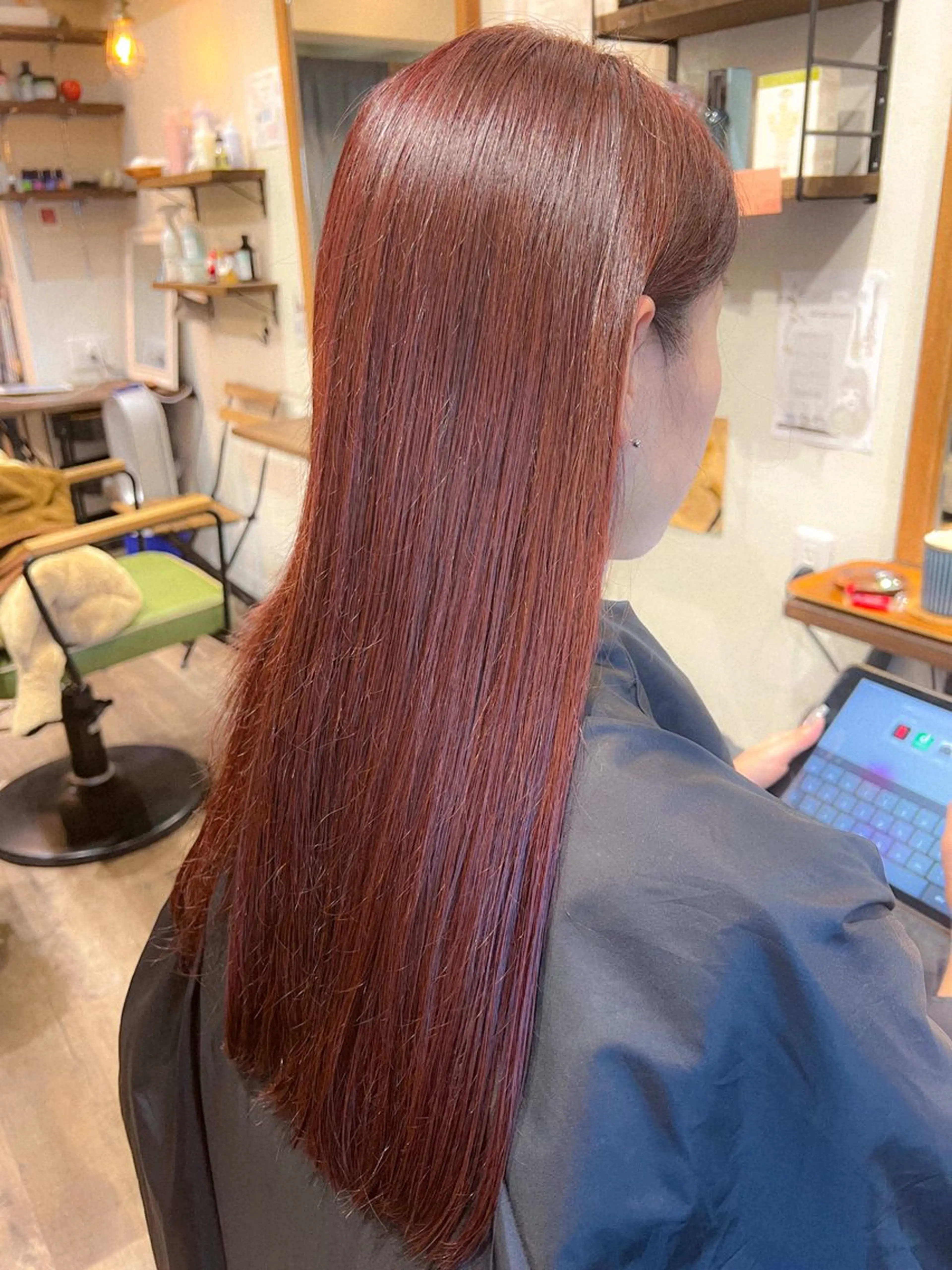 ロング カラー ブラウンカラー 韓国風ヘア カラーパティシエ facce🌼ikoのヘアスタイル