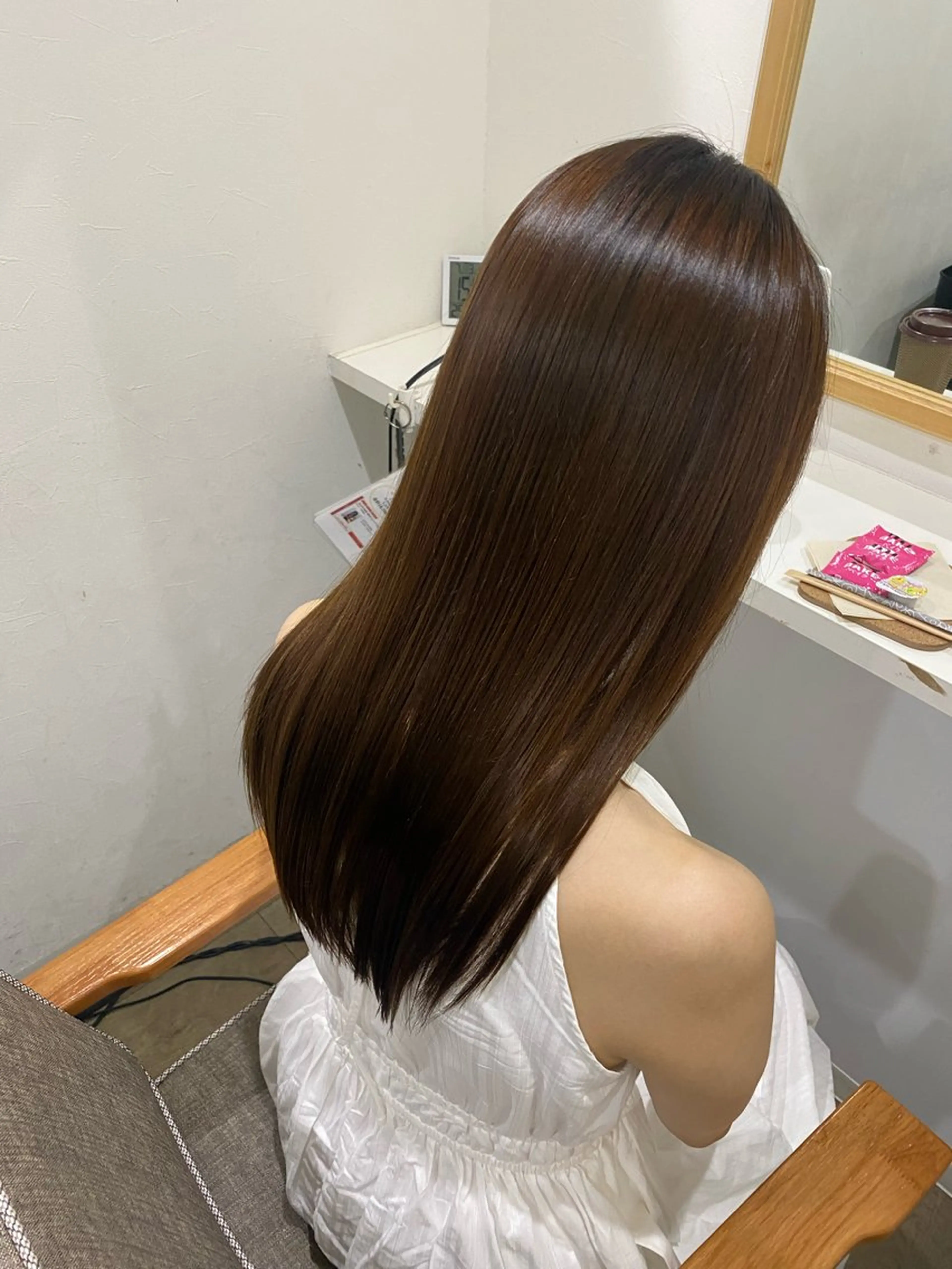 ロング カット 縮毛矯正 Jewel  Box東梅田所属・髪質改善サロン 梅田/ヨナミネのヘアスタイル