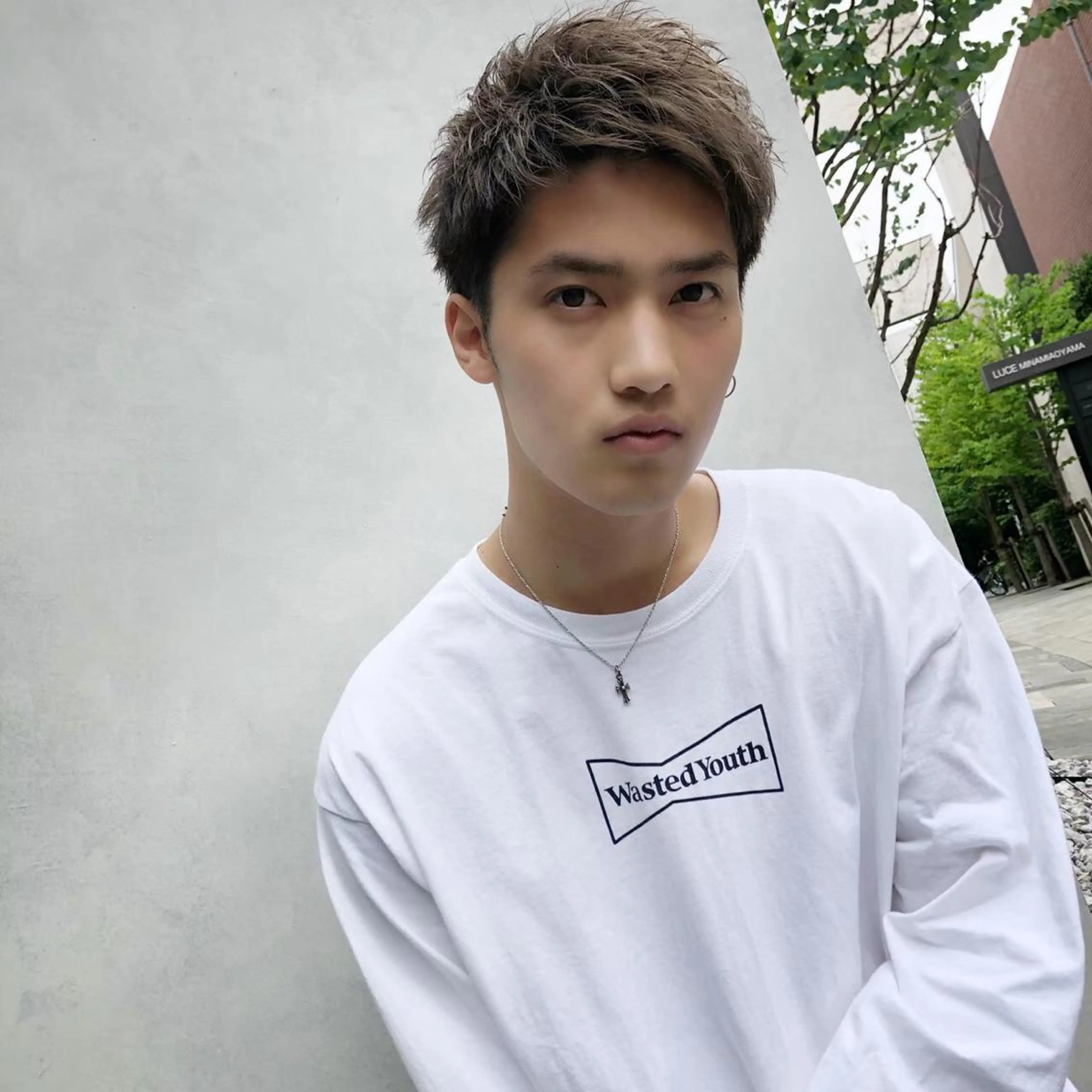 ショート カラー ヘアアレンジ メンズ ヘアカラー トリートメント ヘッドスパ ヘアセット ✨【公式】渋谷メンズ サロン BLUCK✨のヘアスタイル