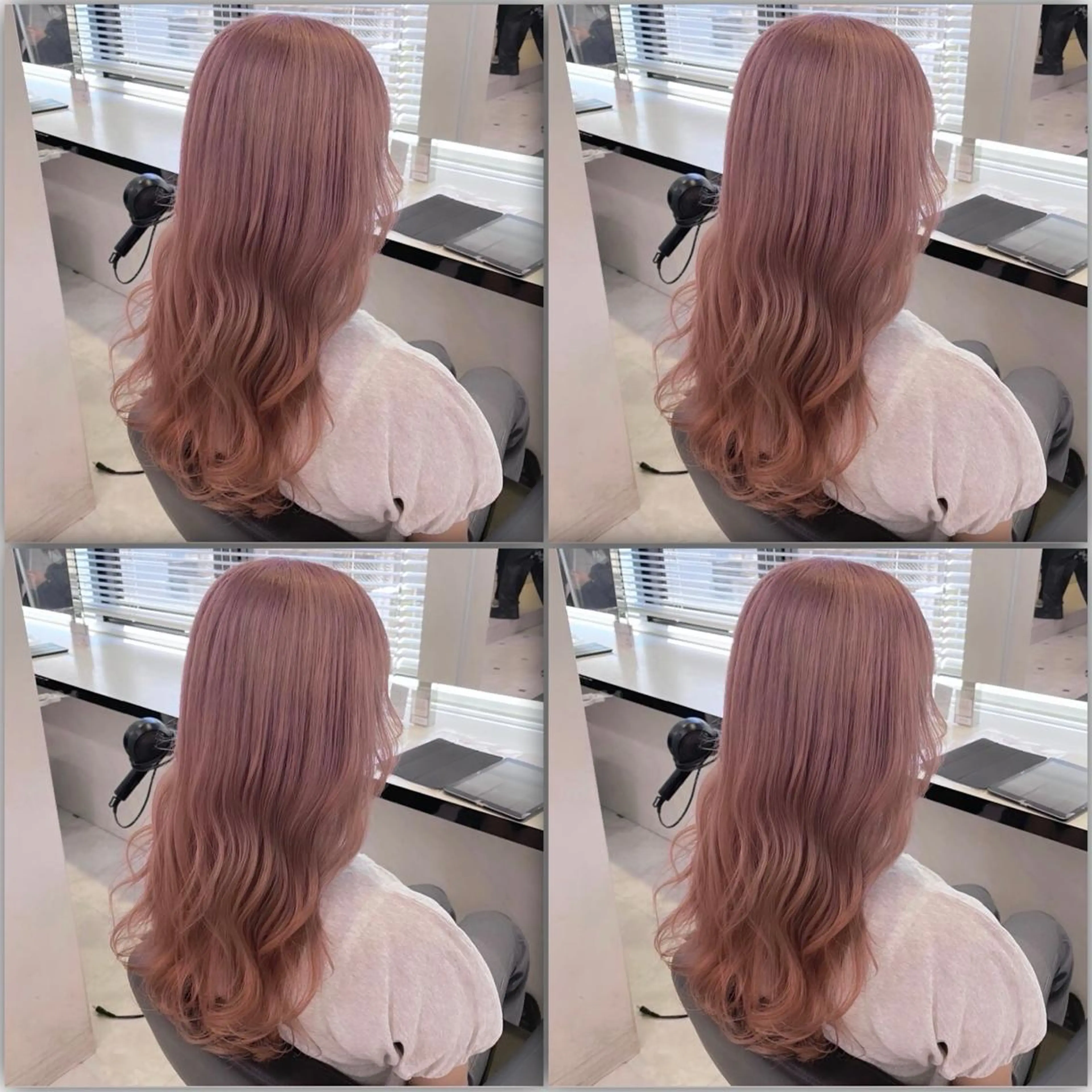 ロング カラー ダブルカラー 韓国ヘアKYONのヘアスタイル