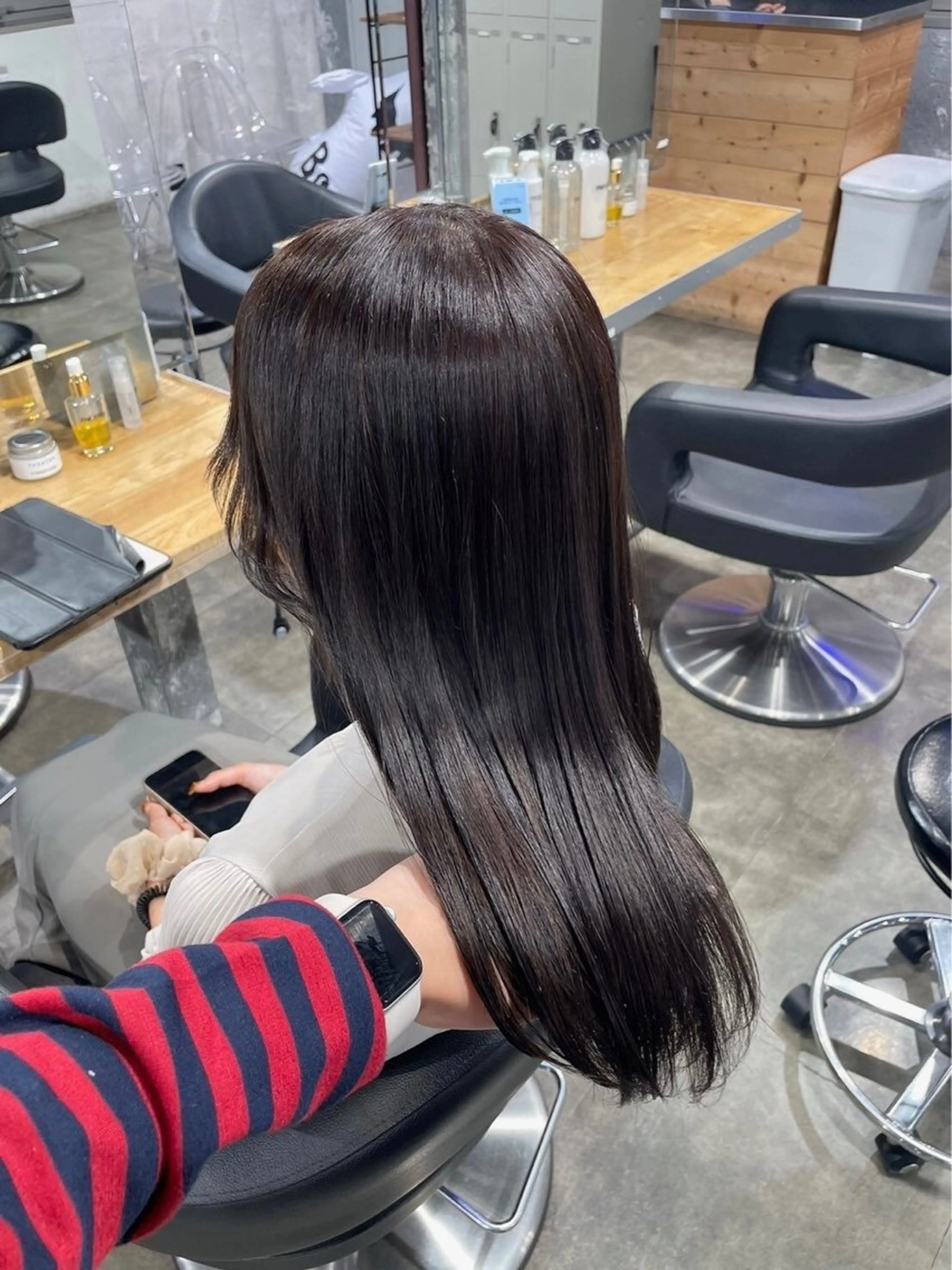 ロング カラー カット ヘアカラー トリートメント 透明感ベージュ🤎 manami👒🌿のヘアスタイル