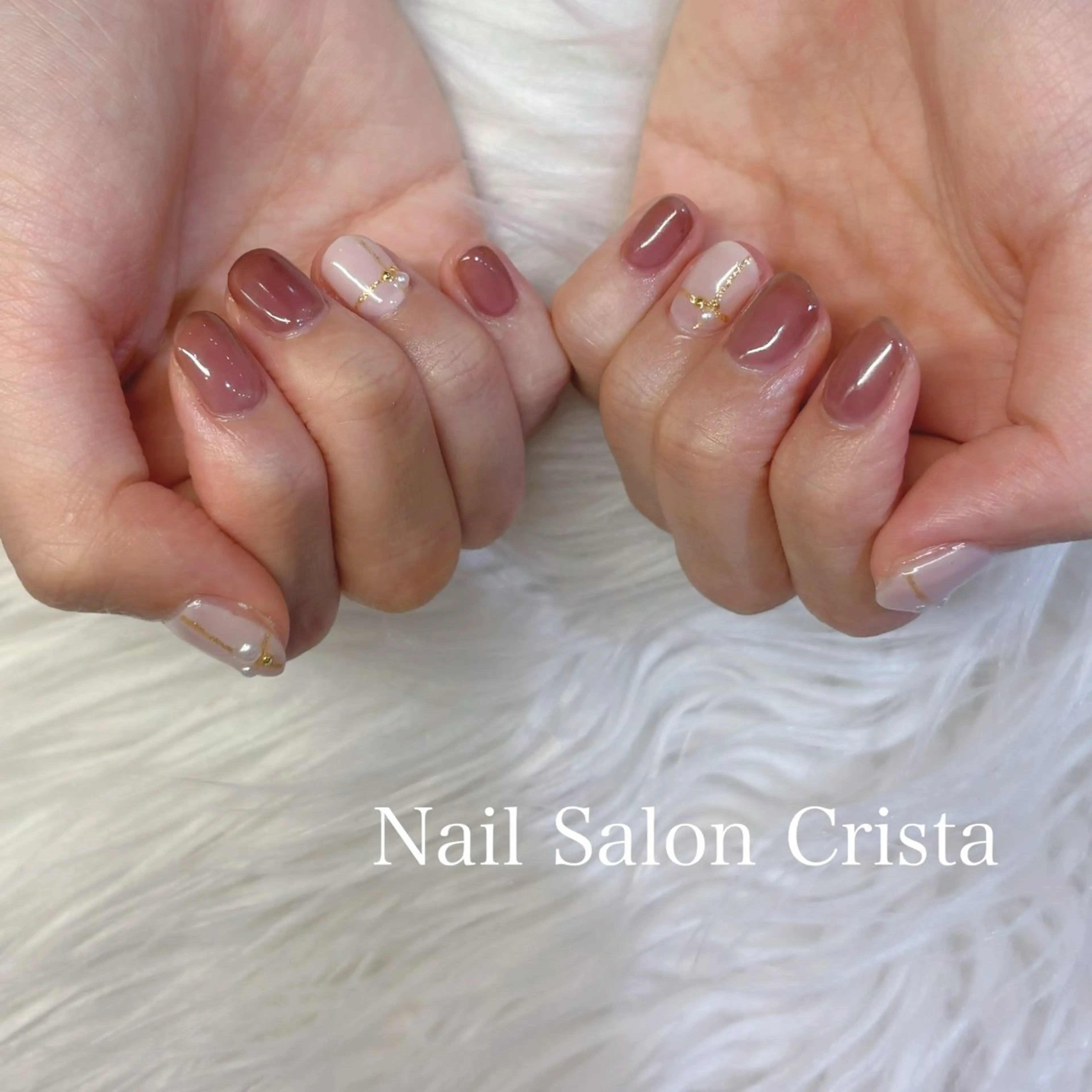 ネイル アートネイル フットネイル ジェルネイル マグネットネイル オフィスネイル NAILSALON CRISTA所属・🤍CRISTA yui🤍のネイルデザイン