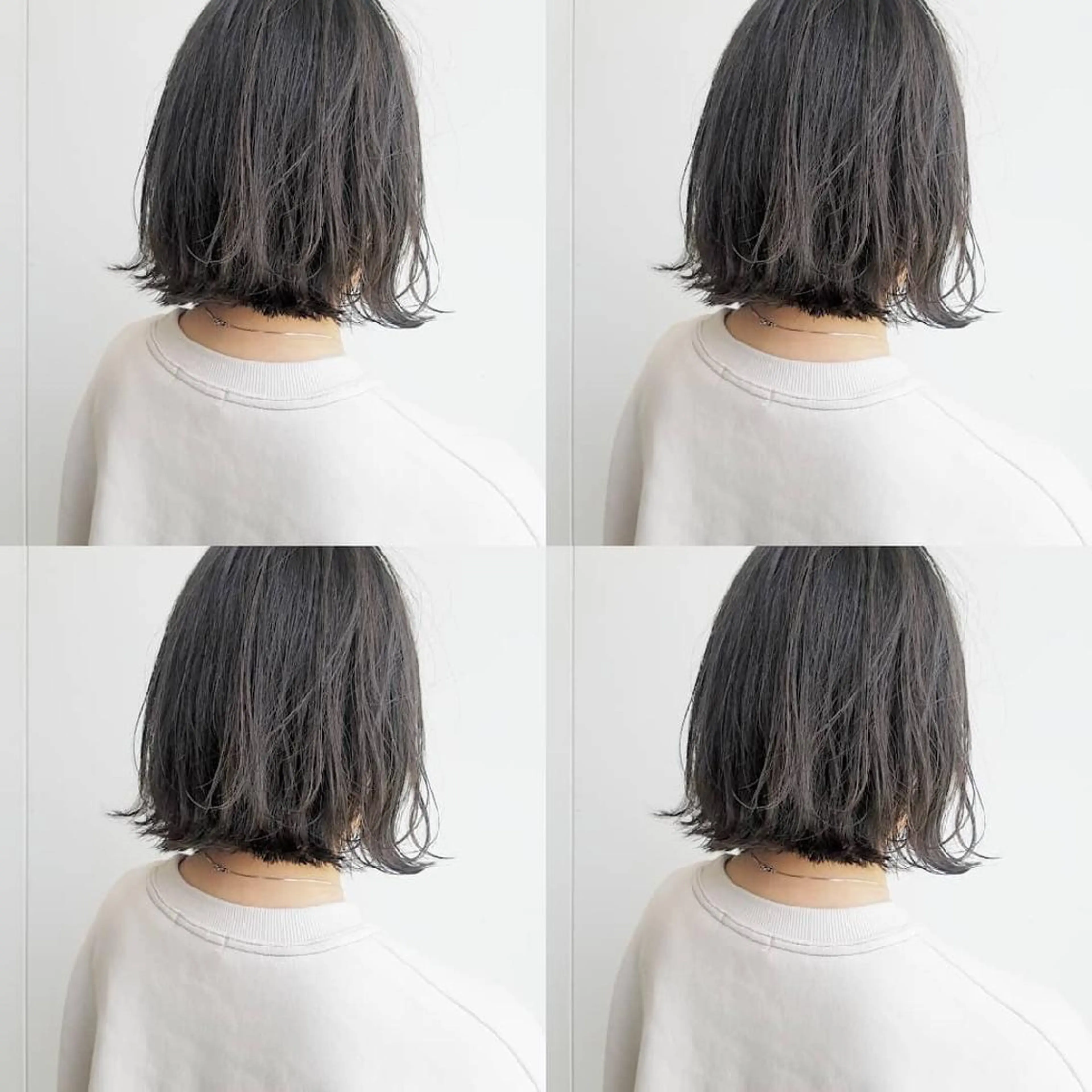 ショート カラー パーマ ヘアアレンジ ボブ ショートヘア 外ハネヘア iplus まつげ、眉毛、耳つぼのマツエク・マツパデザイン