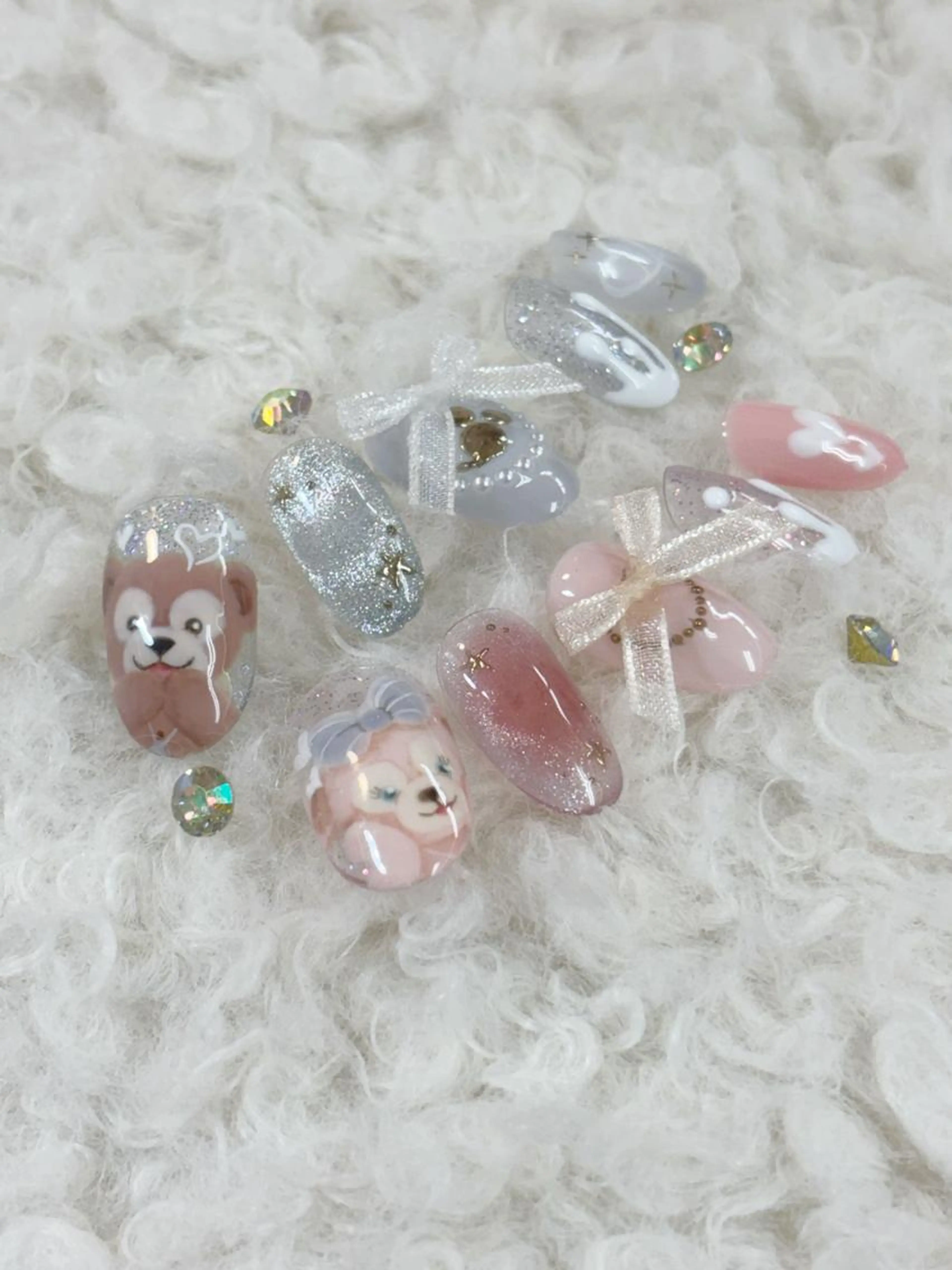 キャラクター痛ネイルオーダーチップの写真