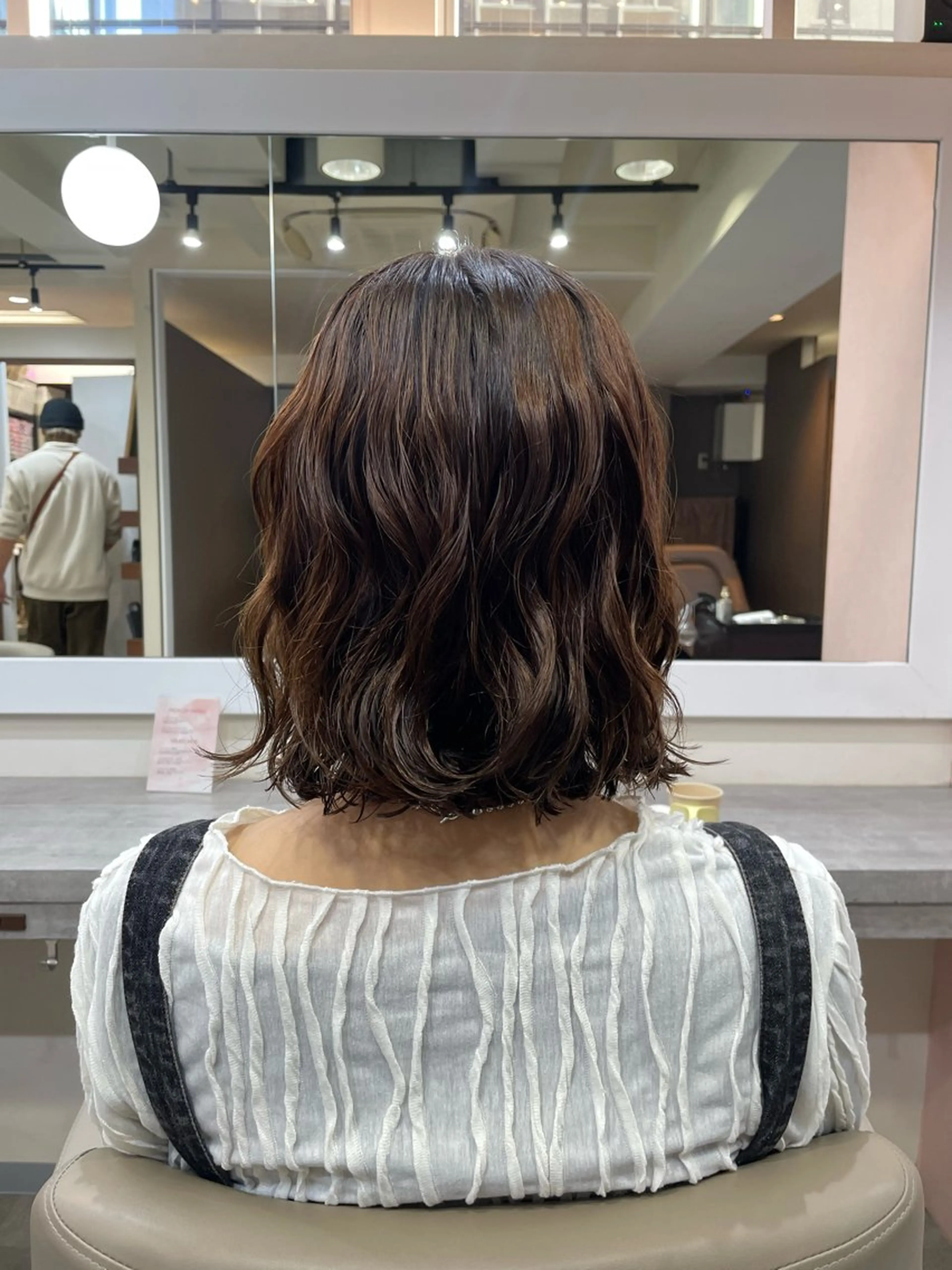 ミディアム パーマ カット パーマ 韓国風パーマ/ヘア セット/店長みづきのヘアスタイル