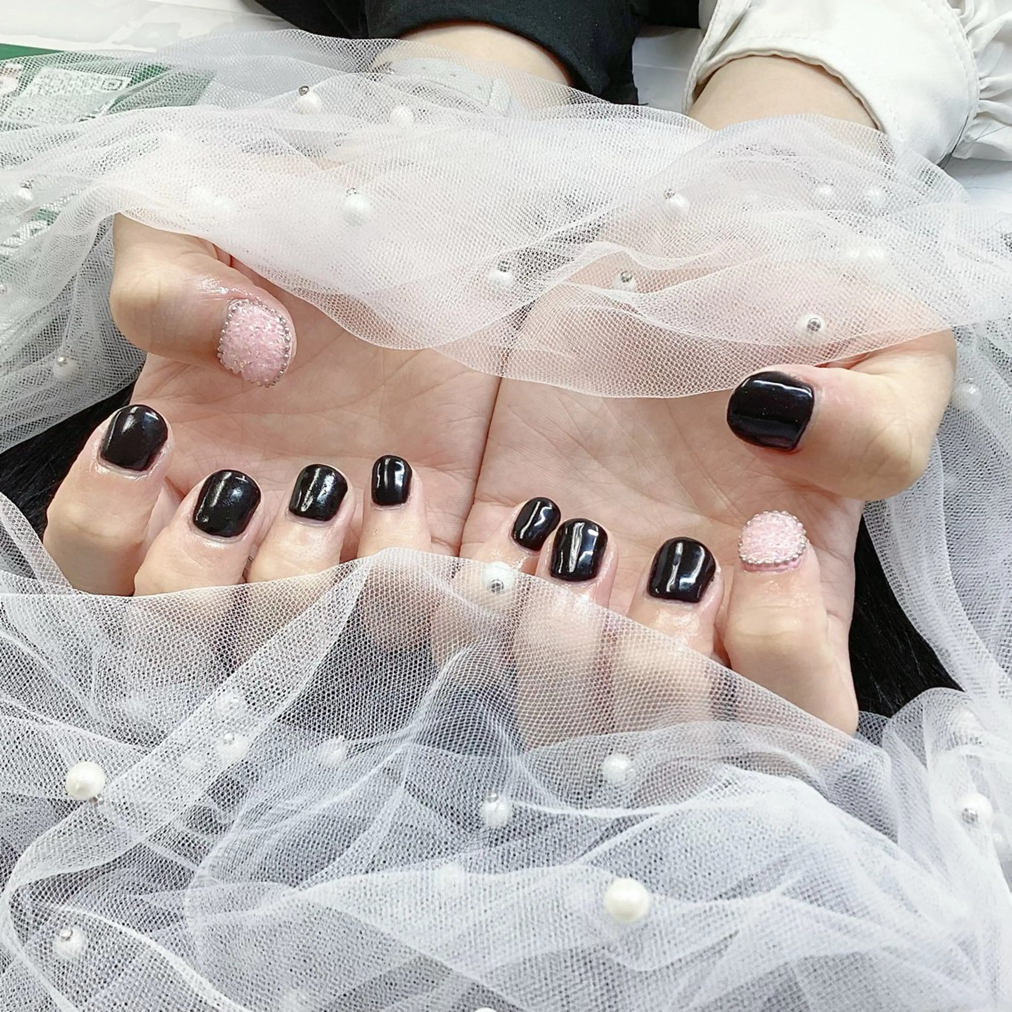 ネイル パーツ全部¥110 サロンミミのネイルデザイン