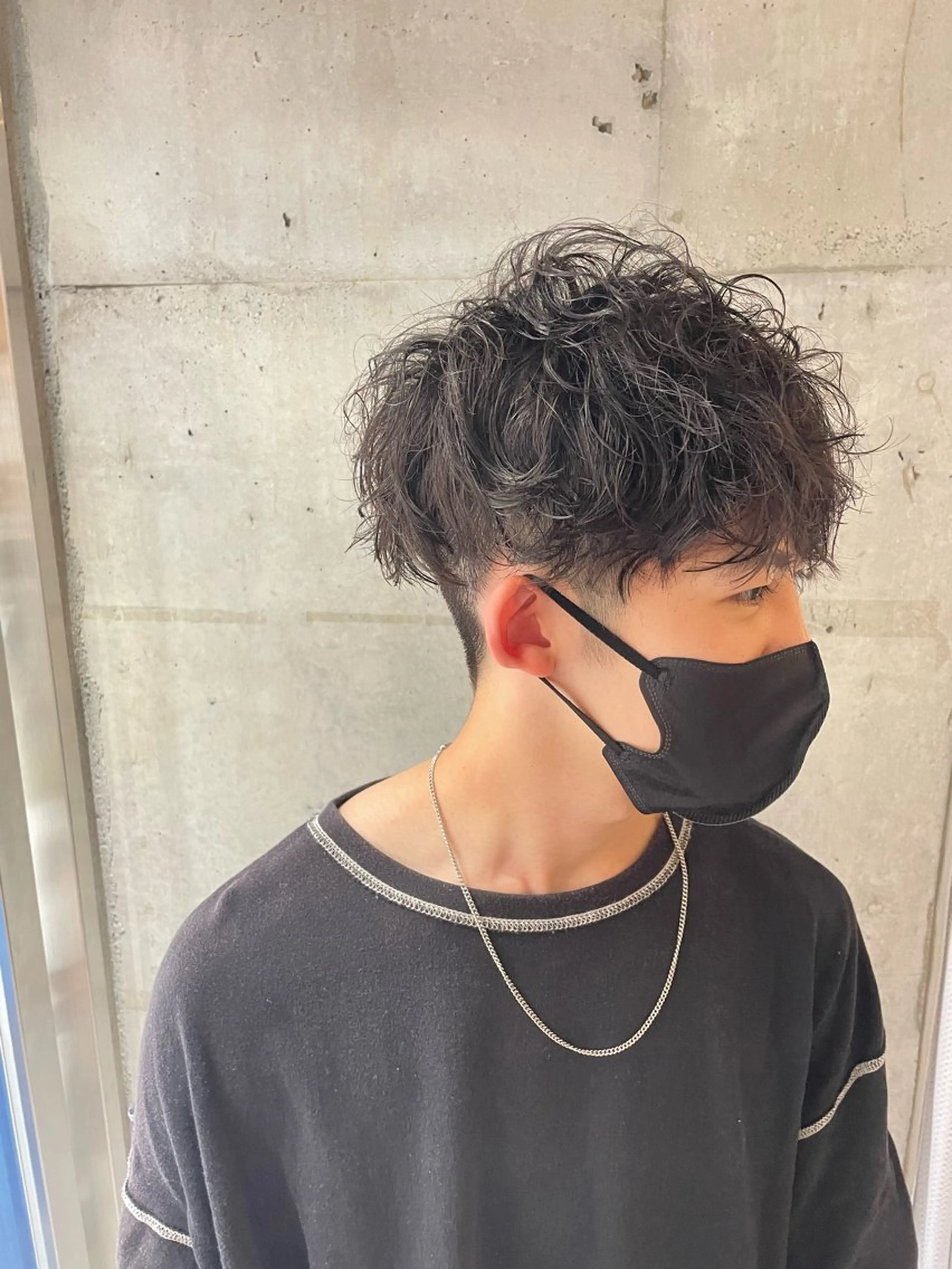 パーマ メンズ カット パーマ ヘアセット フリーランスシェアサロンルレイル所属・心斎橋/メンズ /ルレイル/地形真希のヘアスタイル