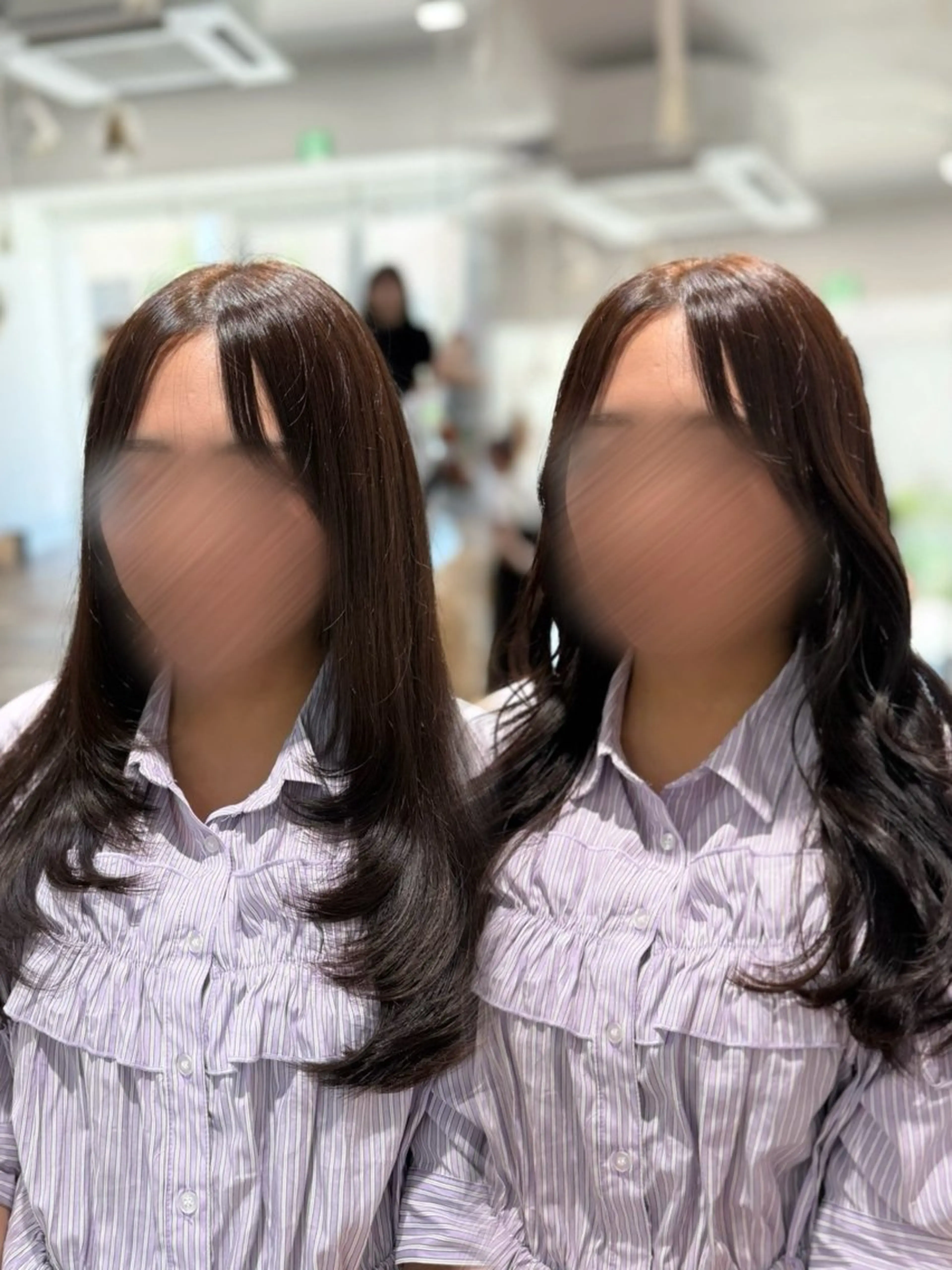 ロング くびれヘア レイヤーカット カット ヘアカラー トリートメント ピンク・ラベンダー/ レイヤー/NANAのヘアスタイル