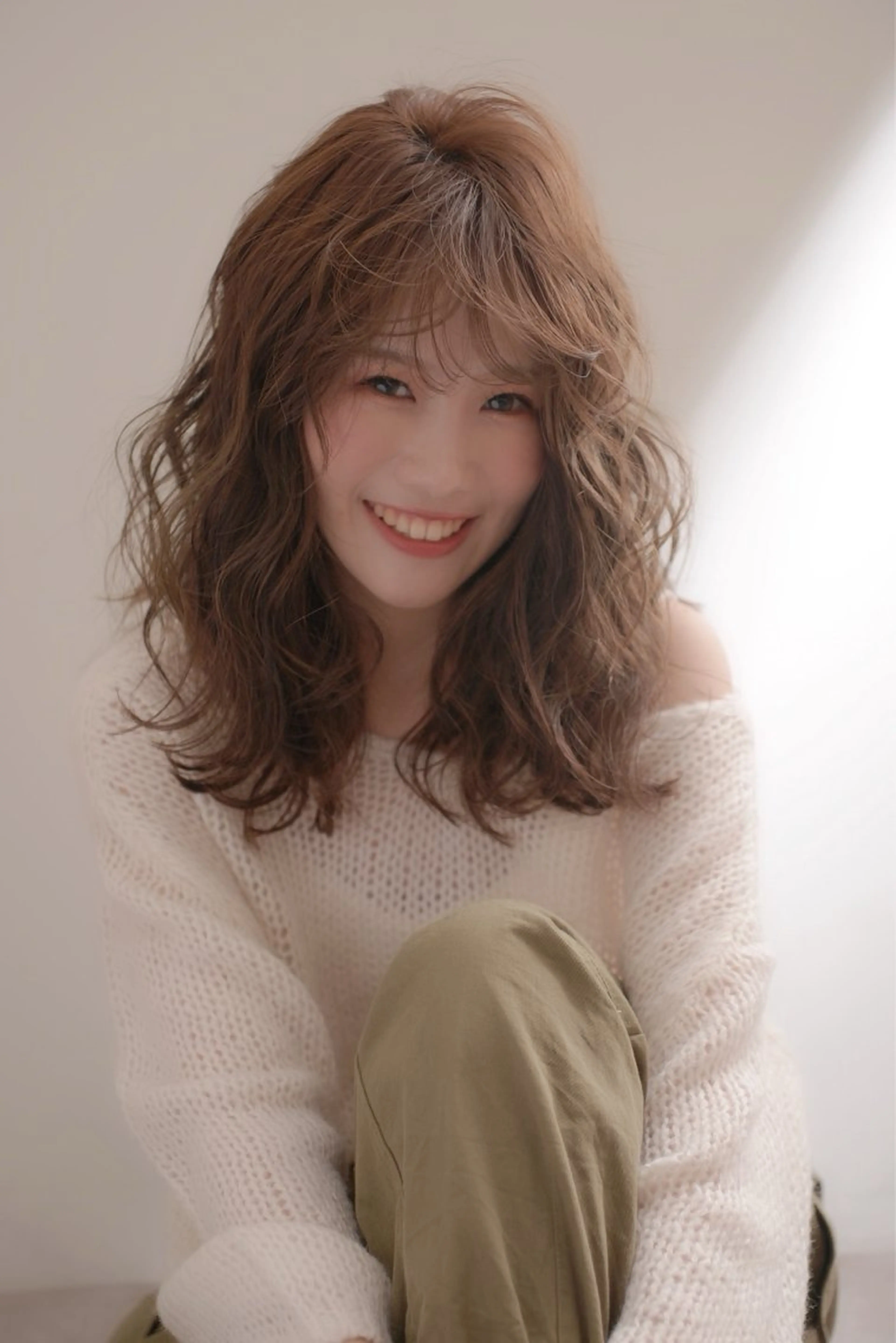 セミロング カラー ヘアアレンジ belta.🌱 安藝夏花🌻のヘアスタイル