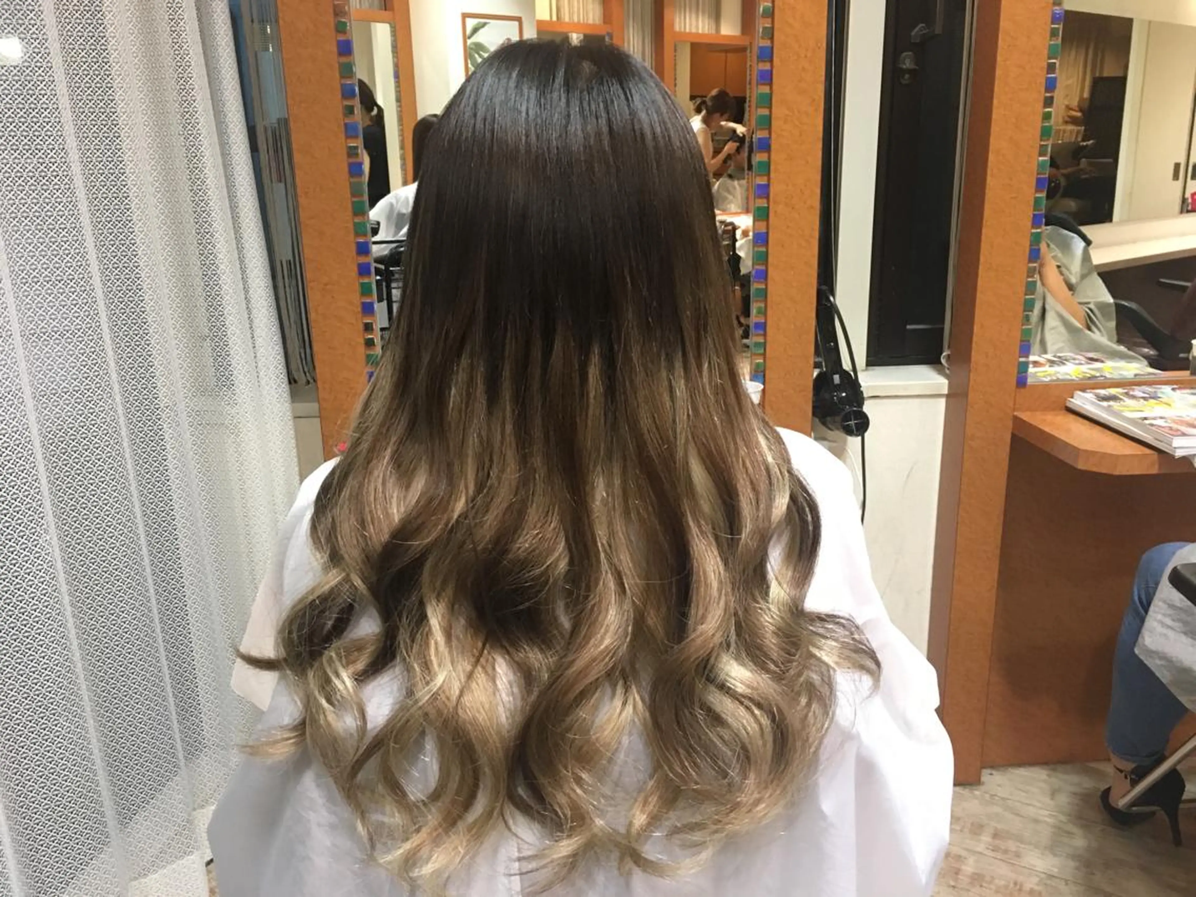 ロング カラー 編み込みエクステ グラデーションカラー エクステ リピート指名no.1 /ruiのヘアスタイル