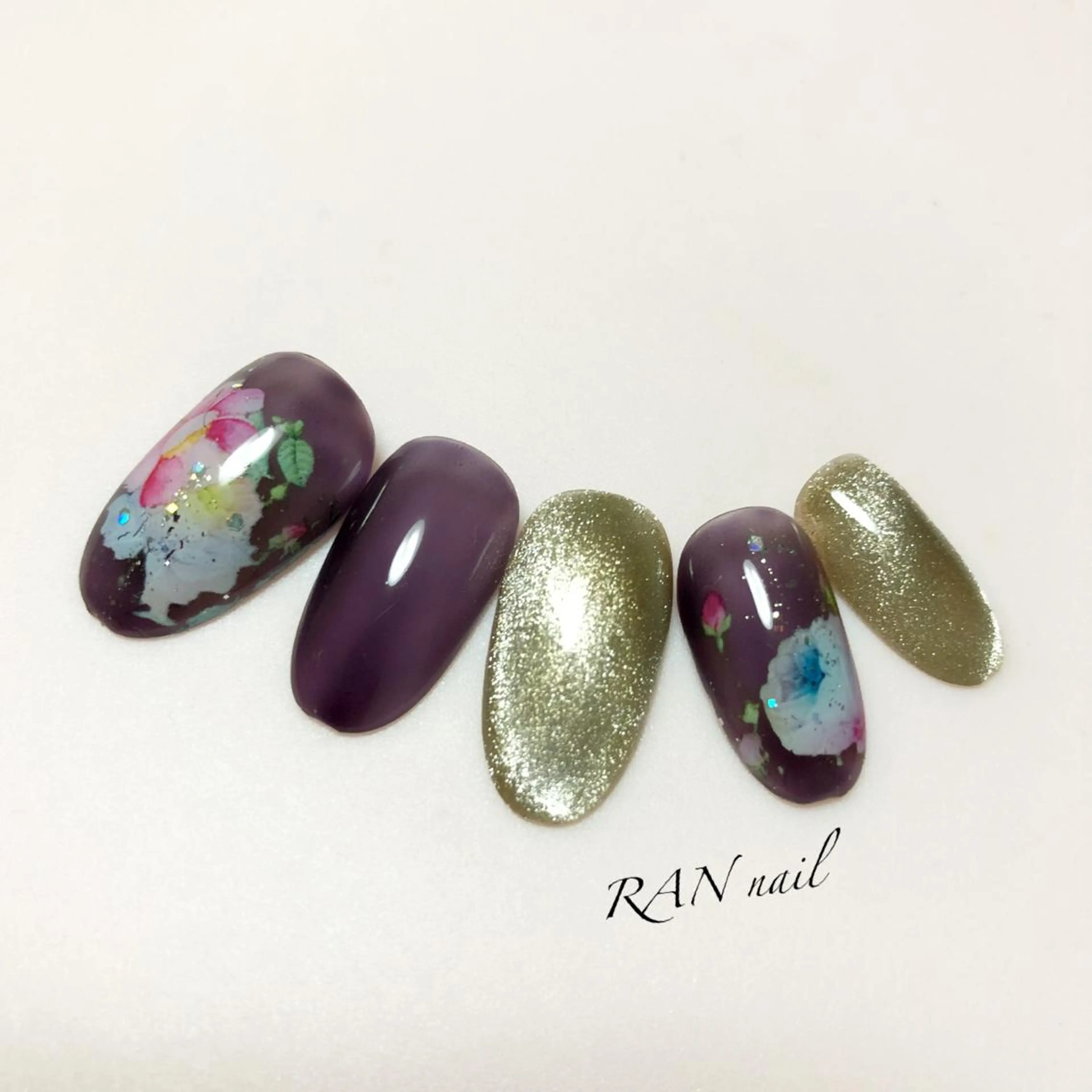 ネイル 成人式 フラワーネイル フットネイル オフィスネイル ハンドネイル フットネイル RAN nail 〜ランネイル〜所属・RAN nailのネイルデザイン