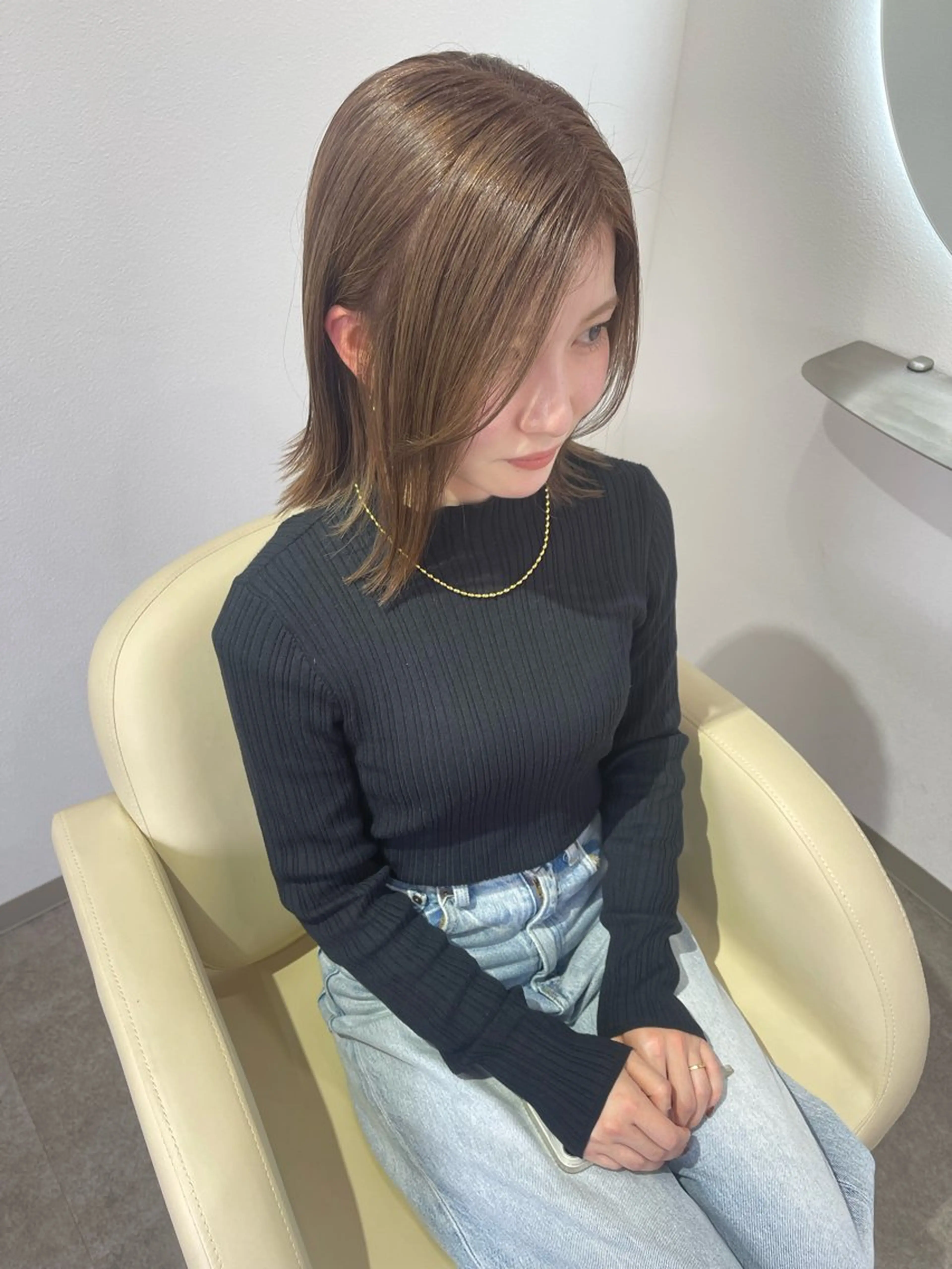 カラー ベージュカラー ブリーチ ume所属・ume yuraのマツエク・マツパデザイン