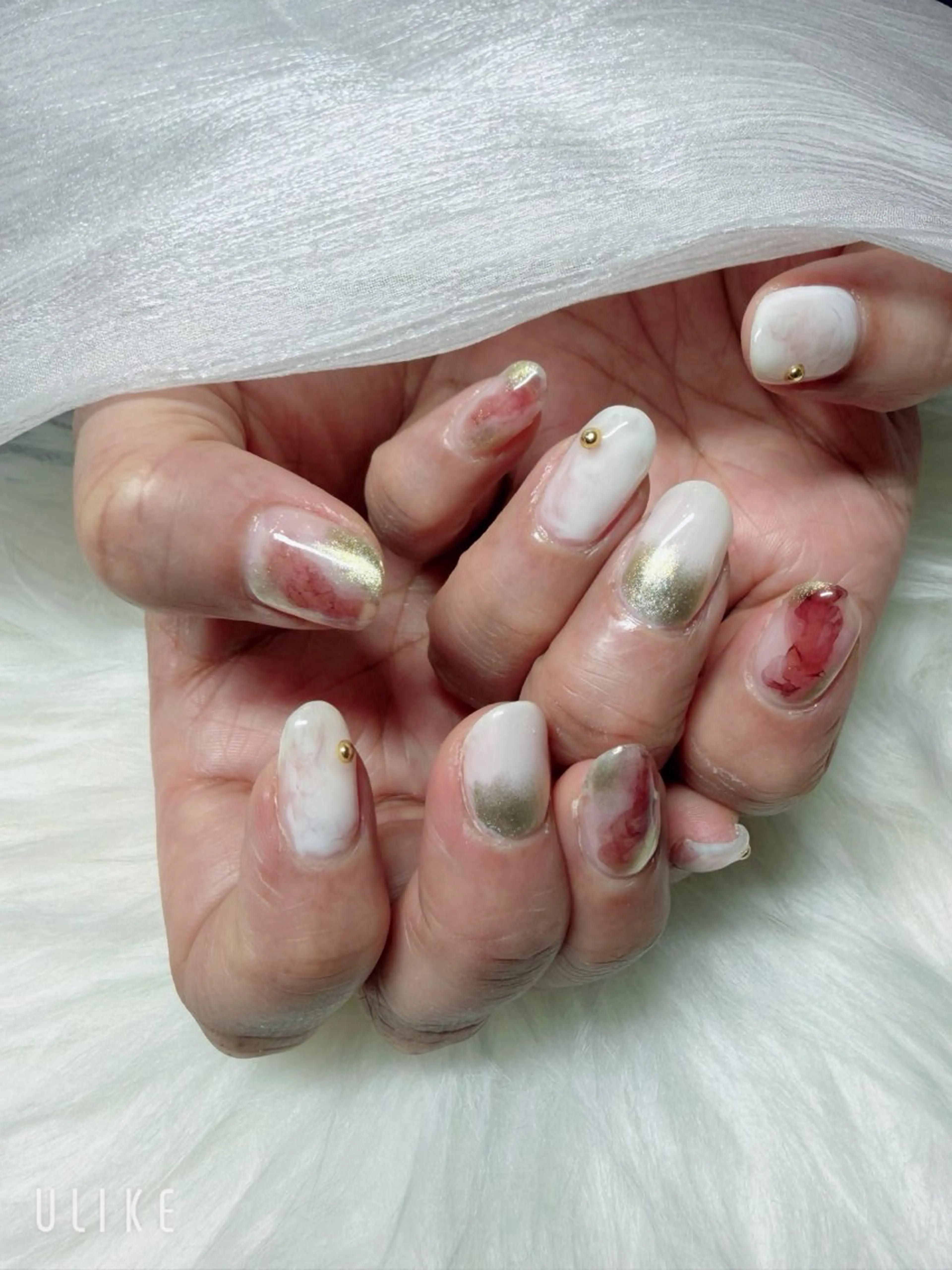 ネイル ニュアンスネイル ハンドネイル ネイルスクールw yuriのネイルデザイン