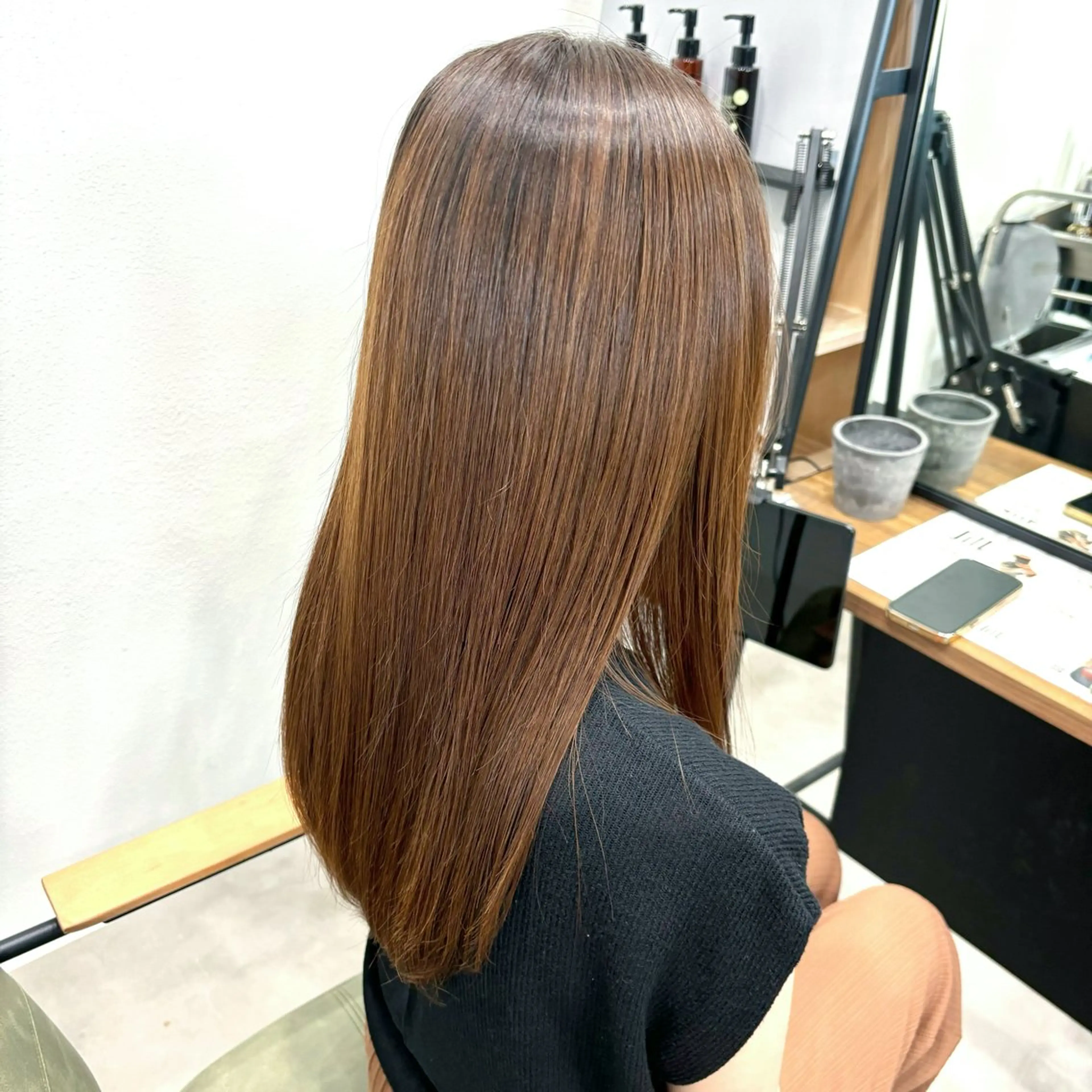 カットなし、縮毛矯正の写真