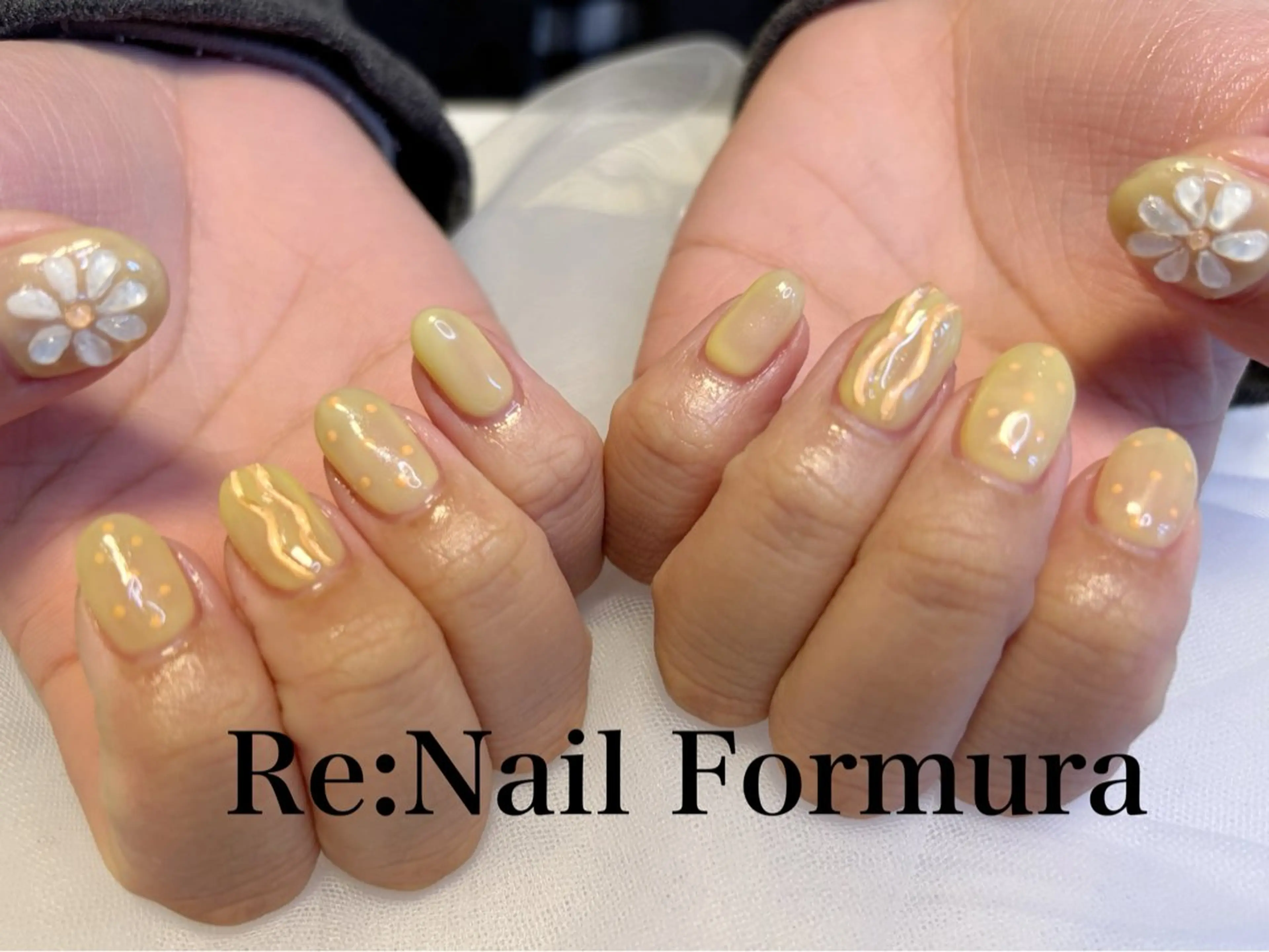 ミディアム ハンドネイル Re:Nail Formula所属・kido chieのネイルデザイン