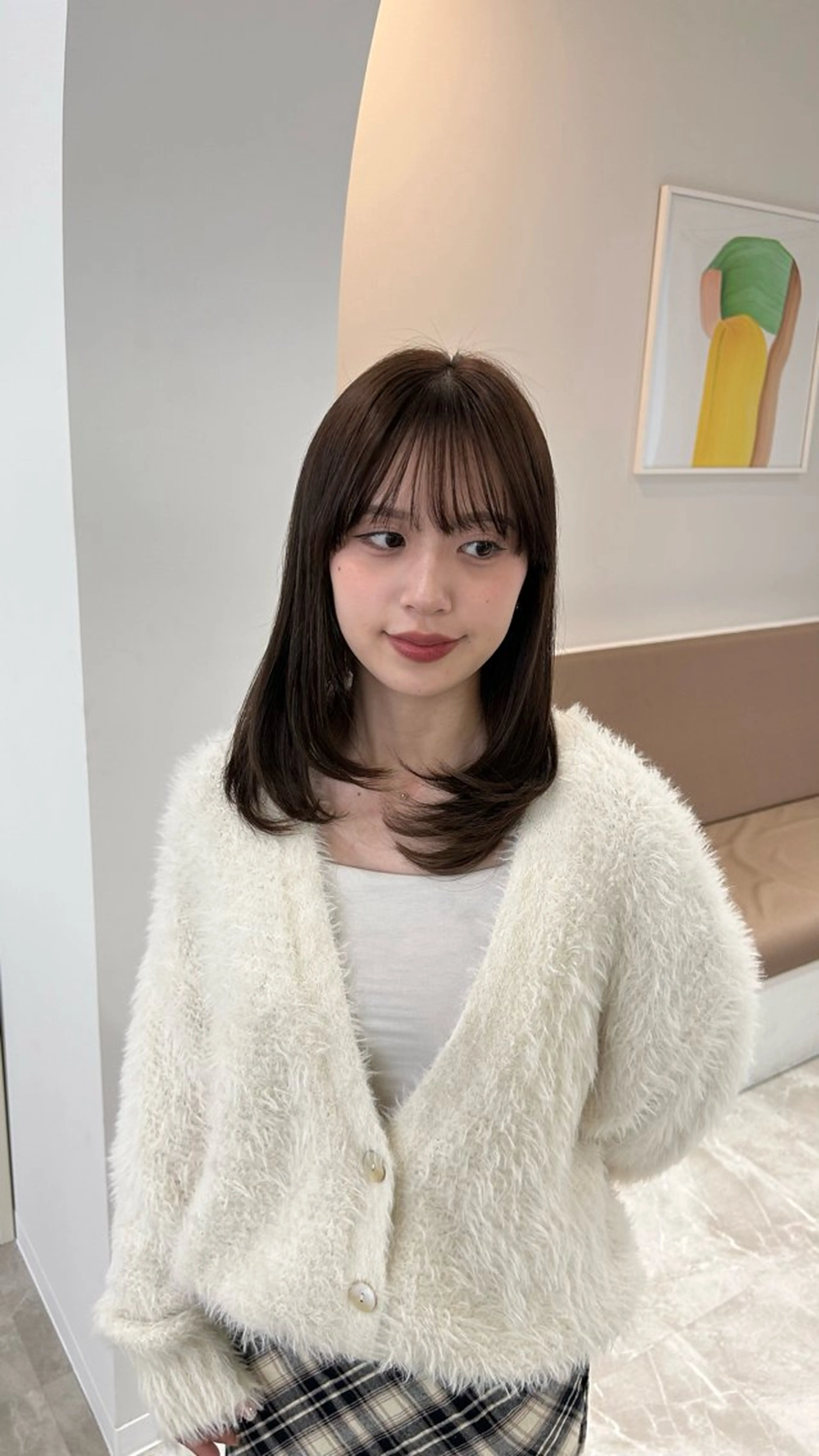 ミディアム ヘアカラー 古堅 一正のヘアスタイル