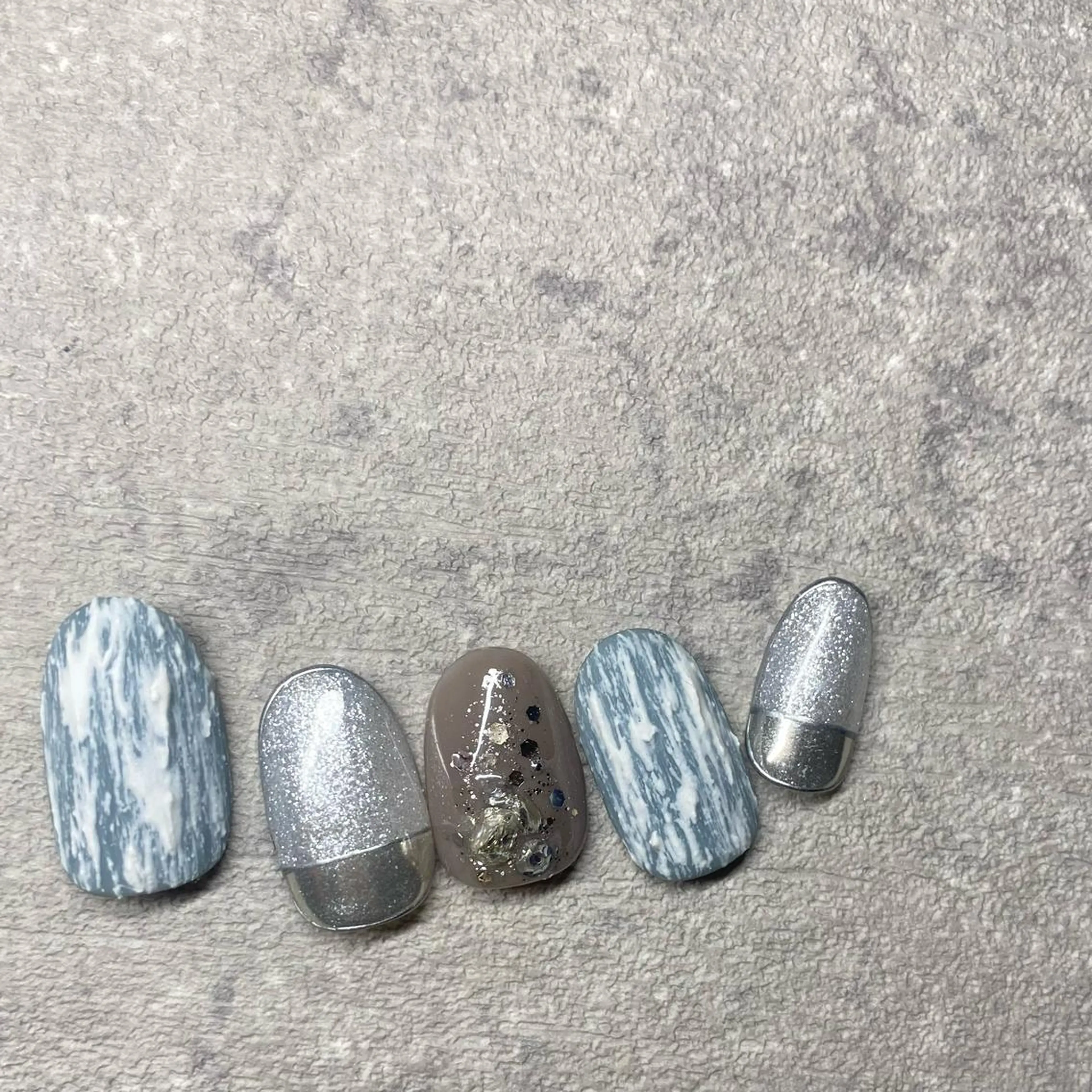 ネイル アートネイル フットネイル ニュアンスネイル 冬ネイル ハンドネイル 山田 貴子のネイルデザイン