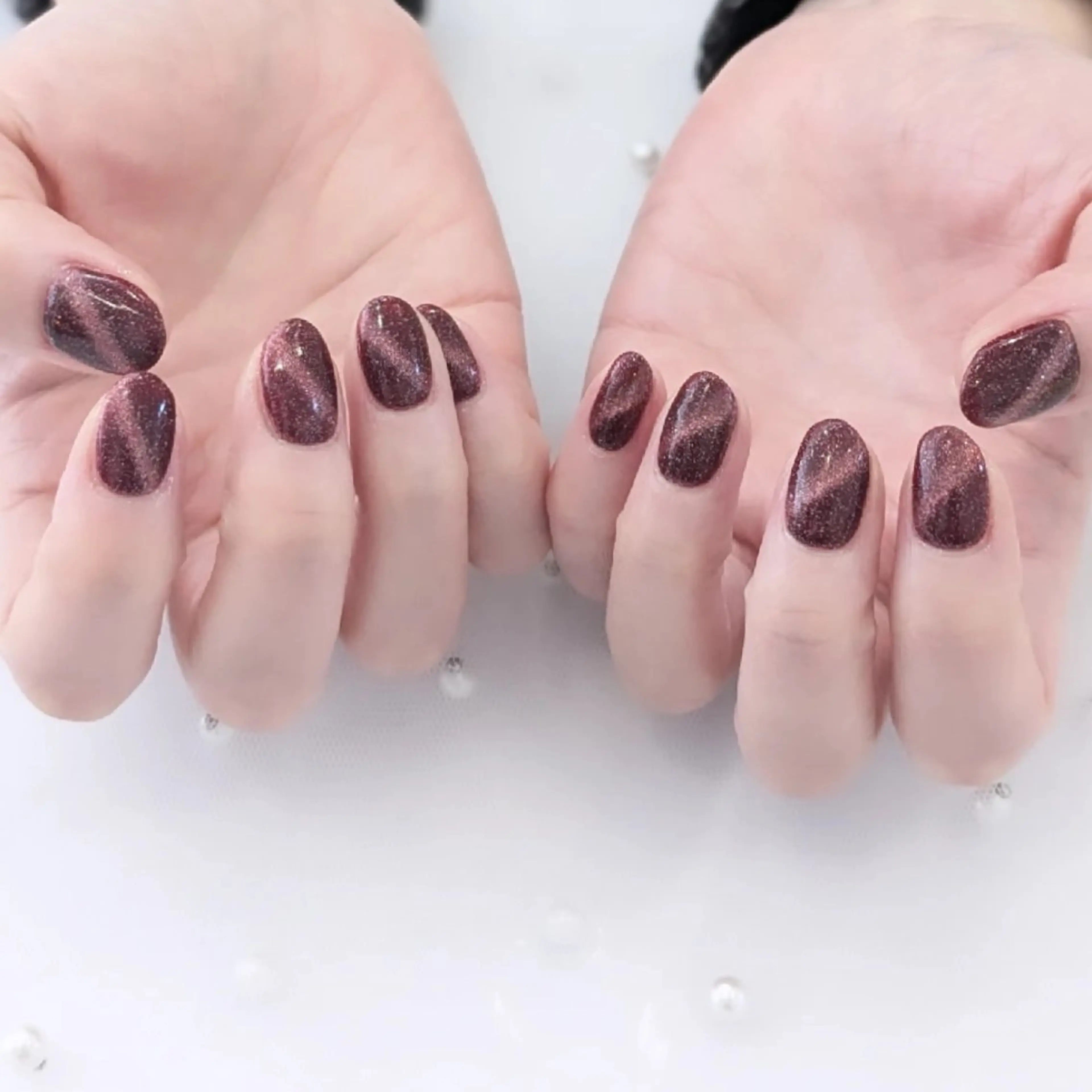 ネイル マグネットネイル Lily nail 船橋 yuki🍒のネイルデザイン