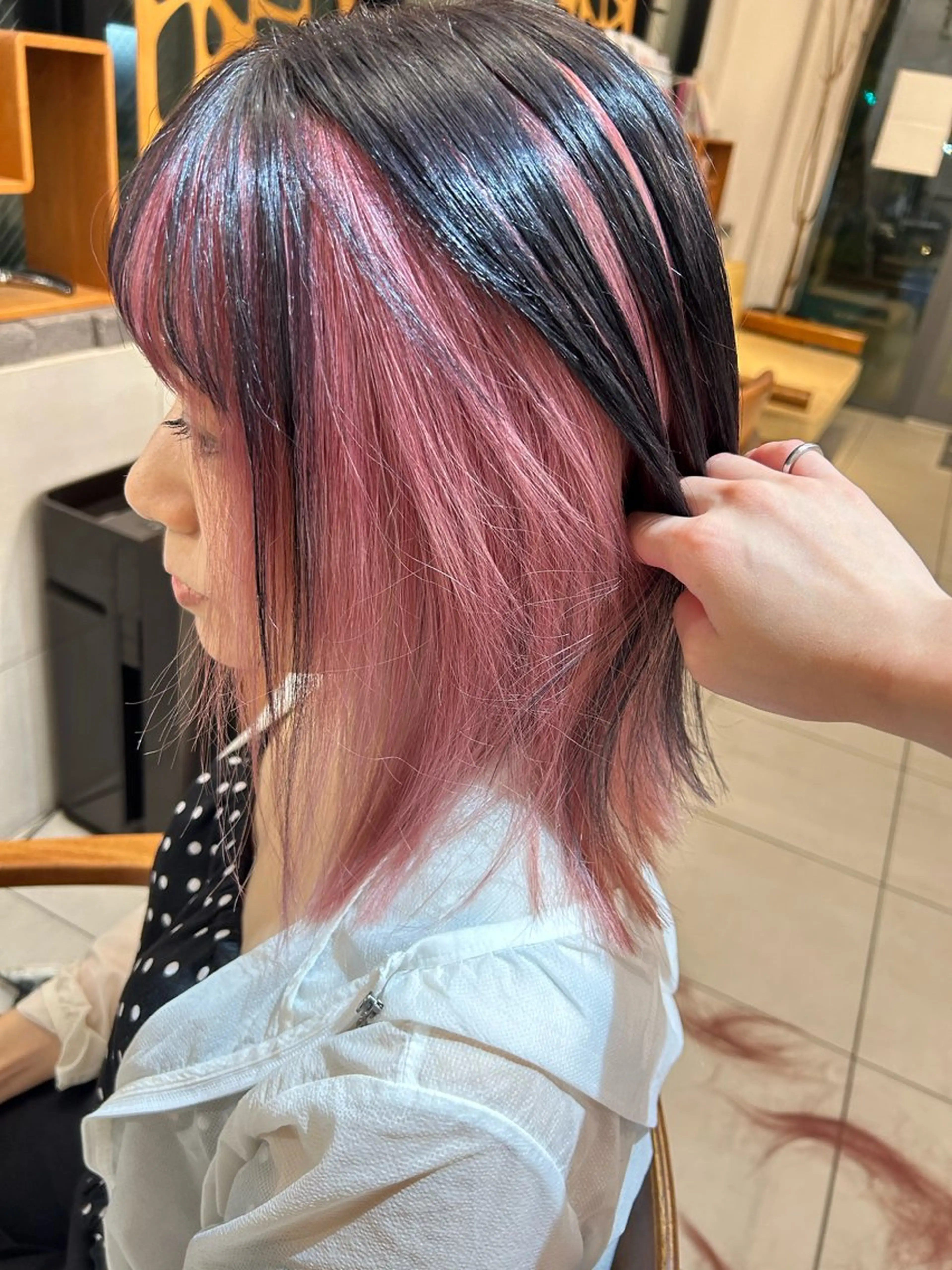 ミディアム カラー ヘアカラー 艶カラー/耳つぼ/ 渡辺奈緒のその他イメージ