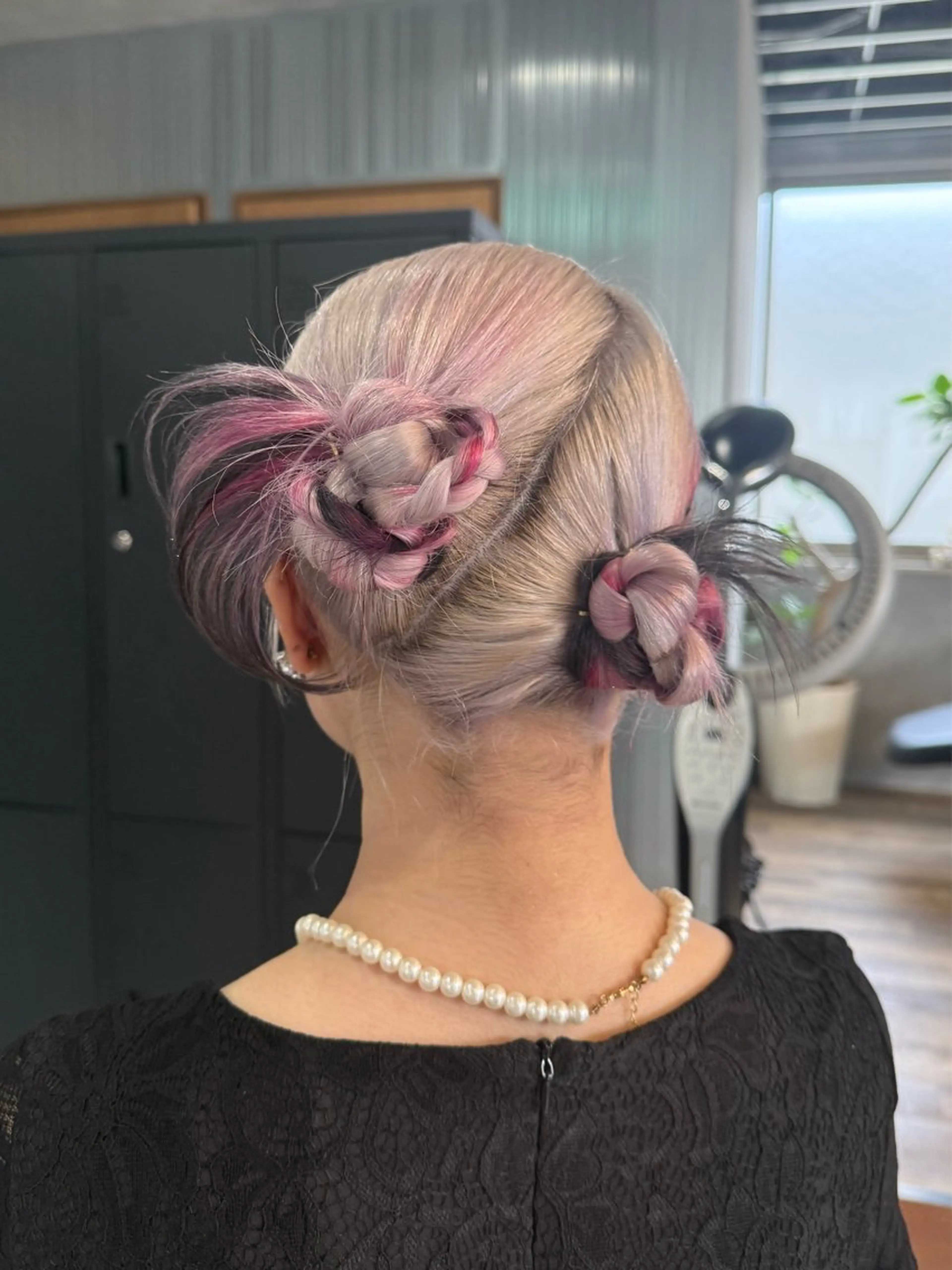 ヘアアレンジ noa / 郡山ボブ /透明感カラー🤍のヘアスタイル