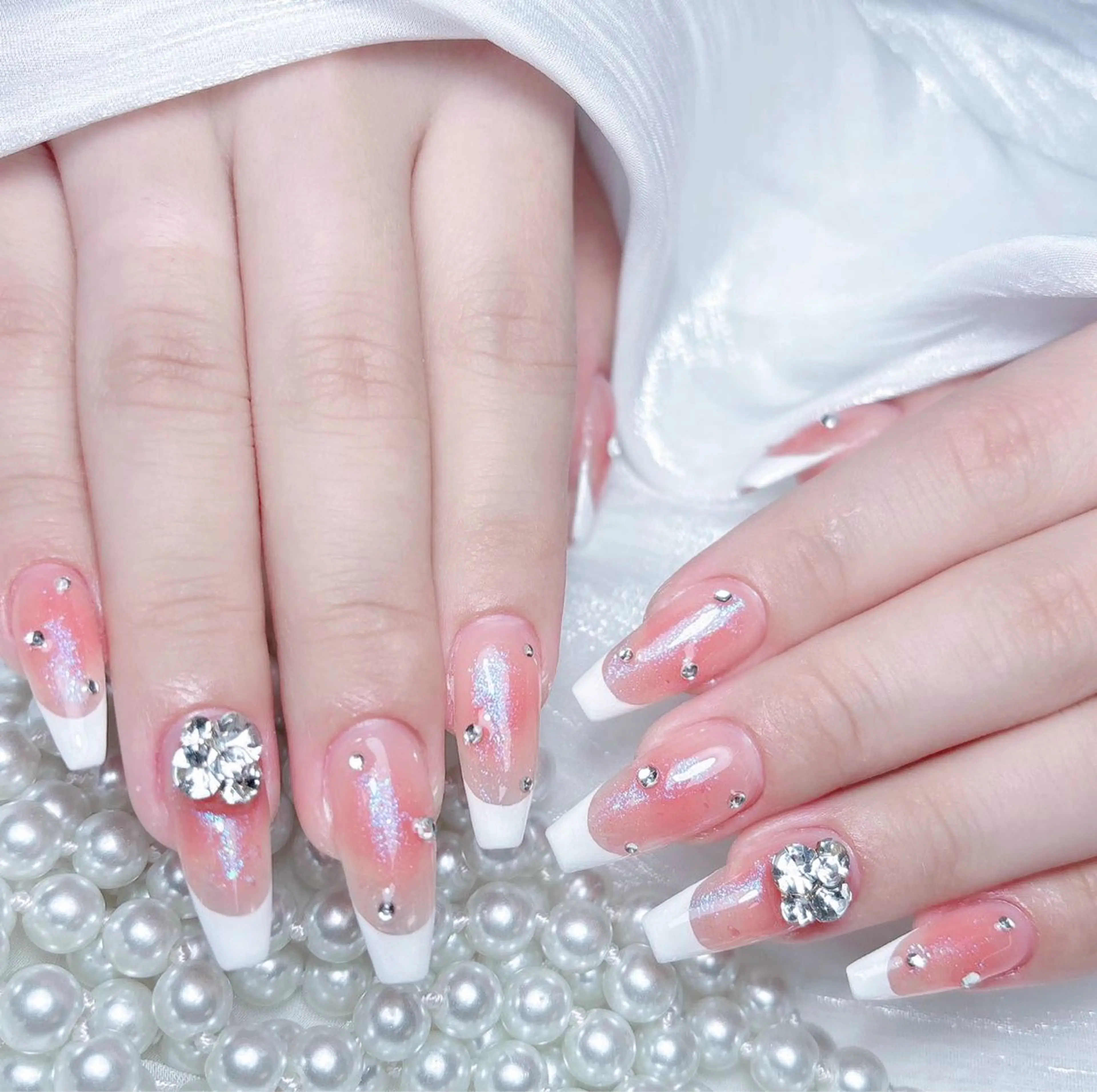 ネイル ハンドネイル M🌷nail 長さだし専門店のネイルデザイン