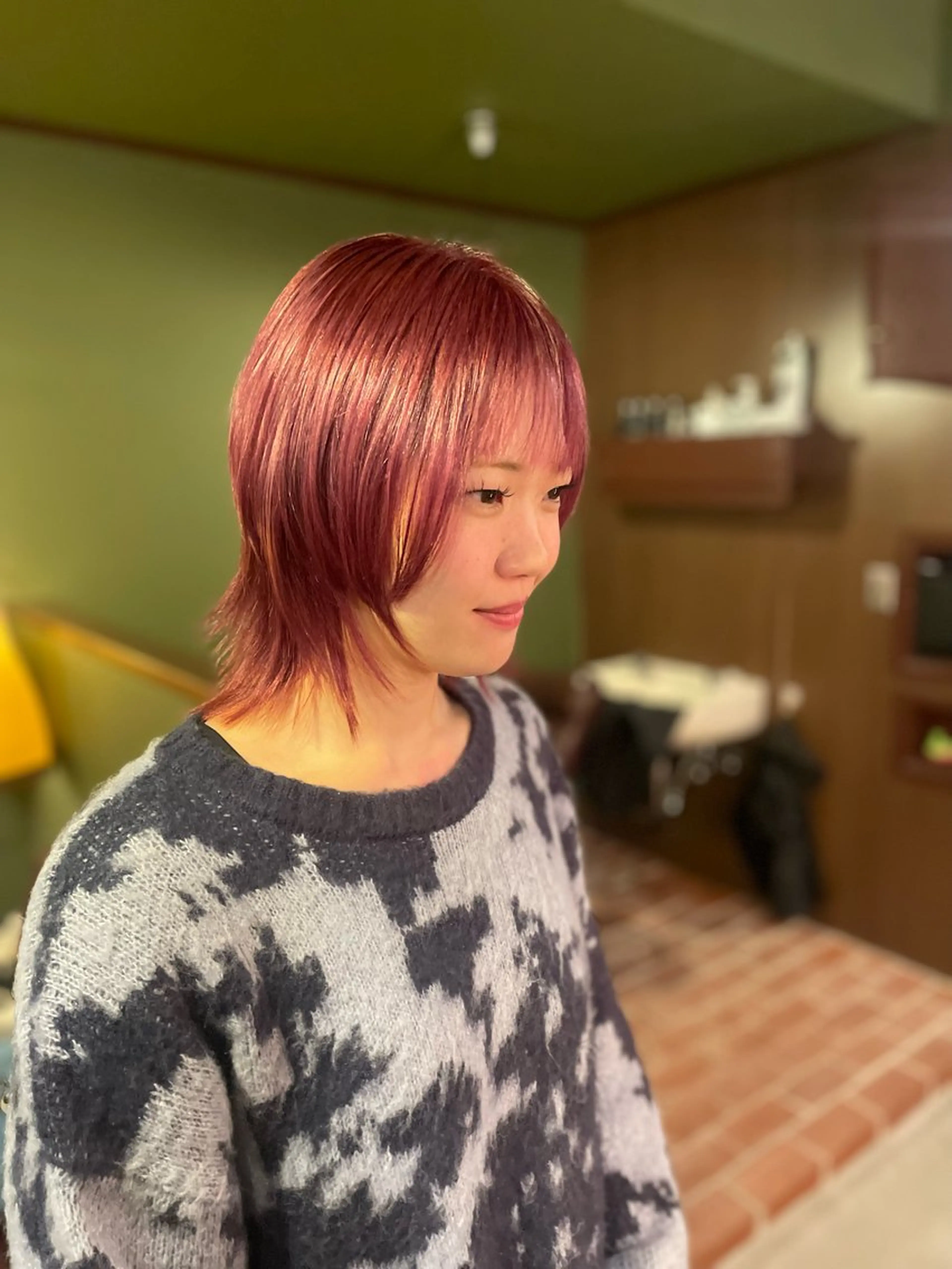 ミディアム カラー カット ヘアカラー トリートメント ヘアセット PATH-hair. storeのヘアスタイル